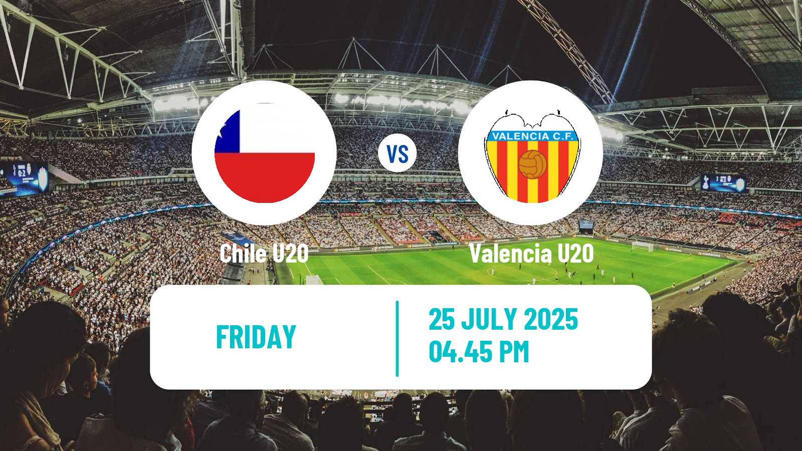 Soccer COTIF Tournament Chile U20 - Valencia U20