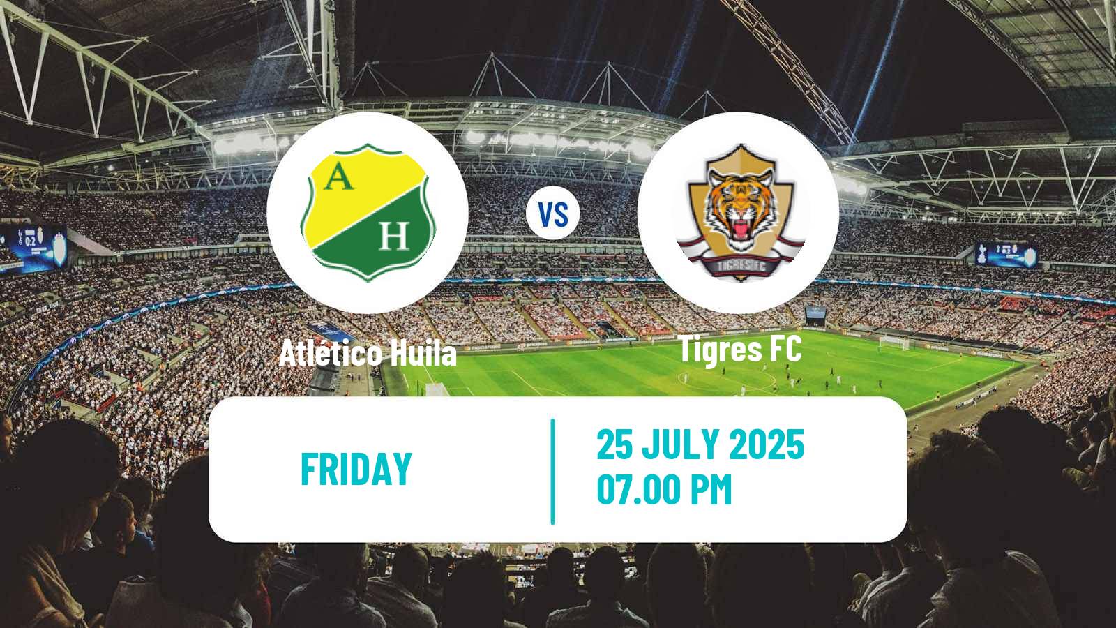 Soccer Colombian Primera B Atlético Huila - Tigres