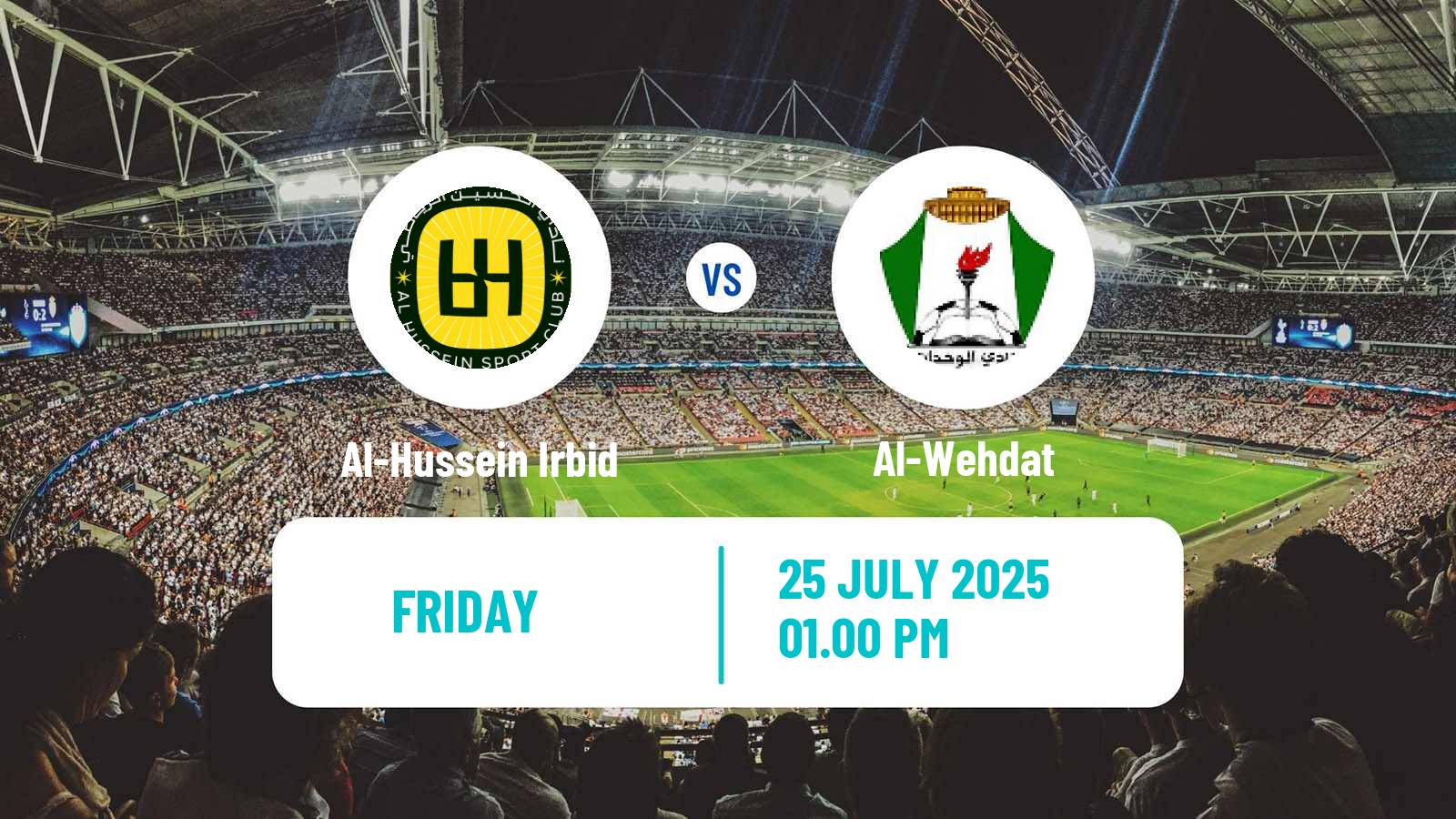 Soccer Jordan Super Cup Al-Hussein Irbid - Al-Wehdat