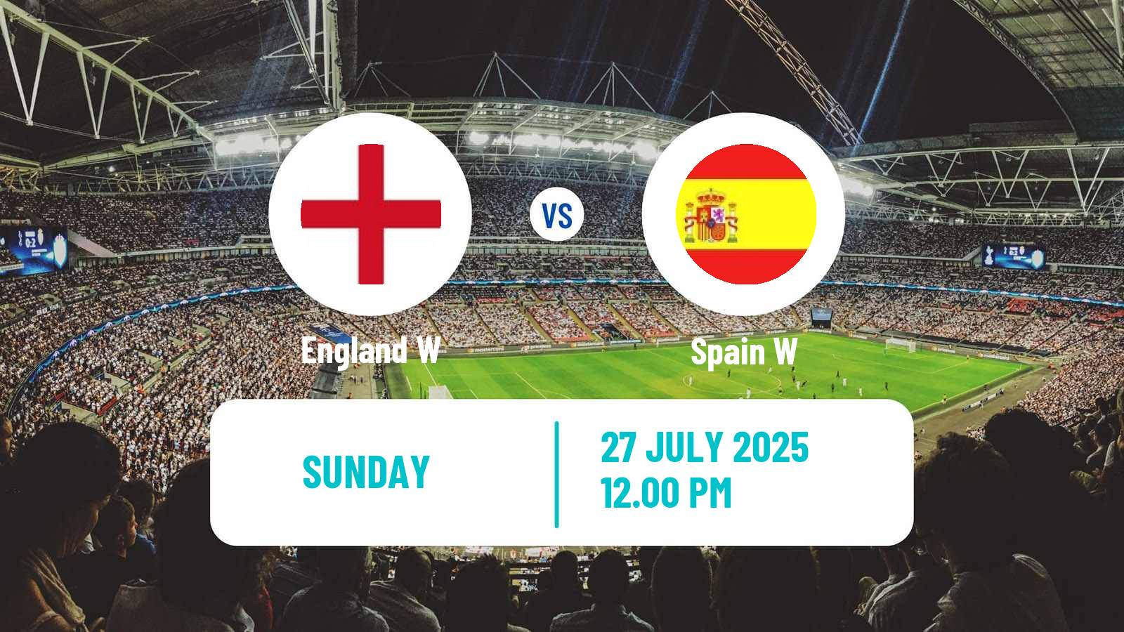 Soccer UEFA Euro Women England W - Spain W