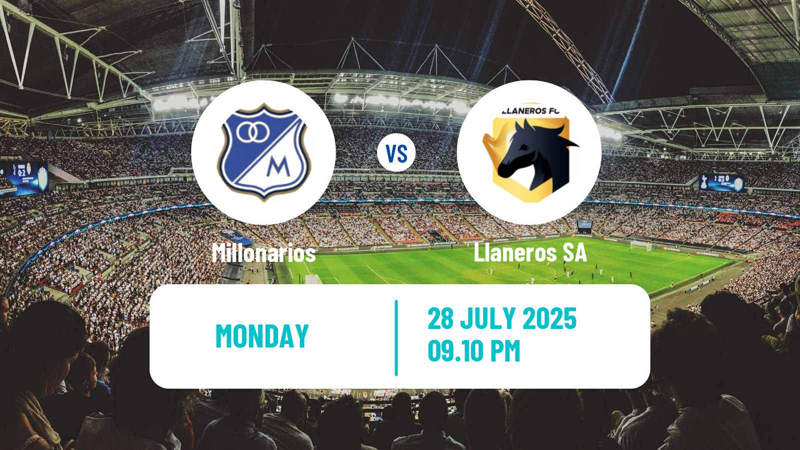 Soccer Colombian Primera A Millonarios - Llaneros SA