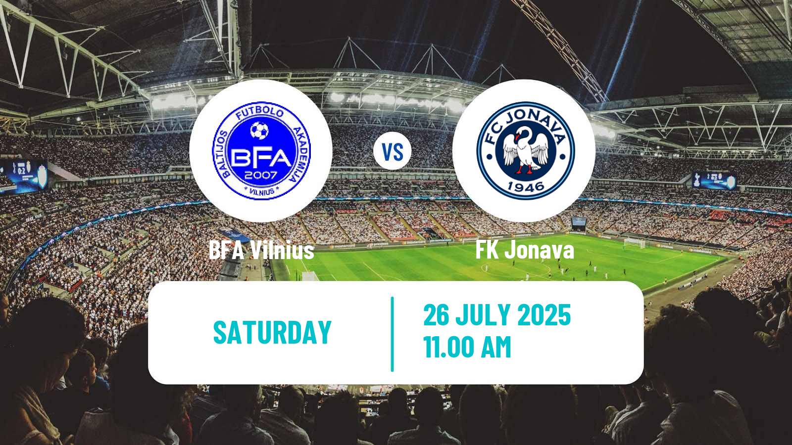 Soccer Lithuanian Division 2 BFA Vilnius - Jonava