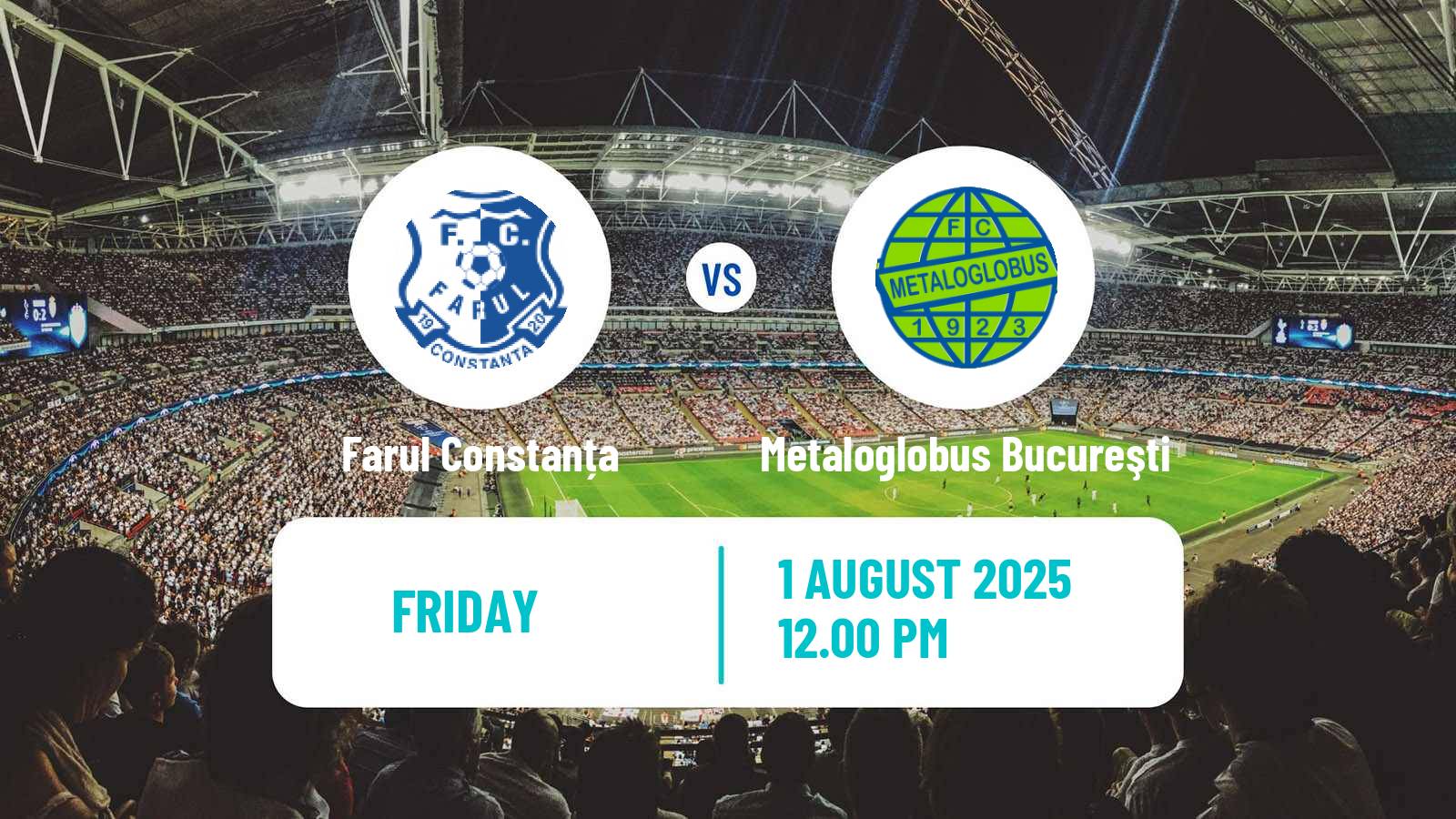 Soccer Romanian Liga 1 Farul Constanța - Metaloglobus Bucureşti