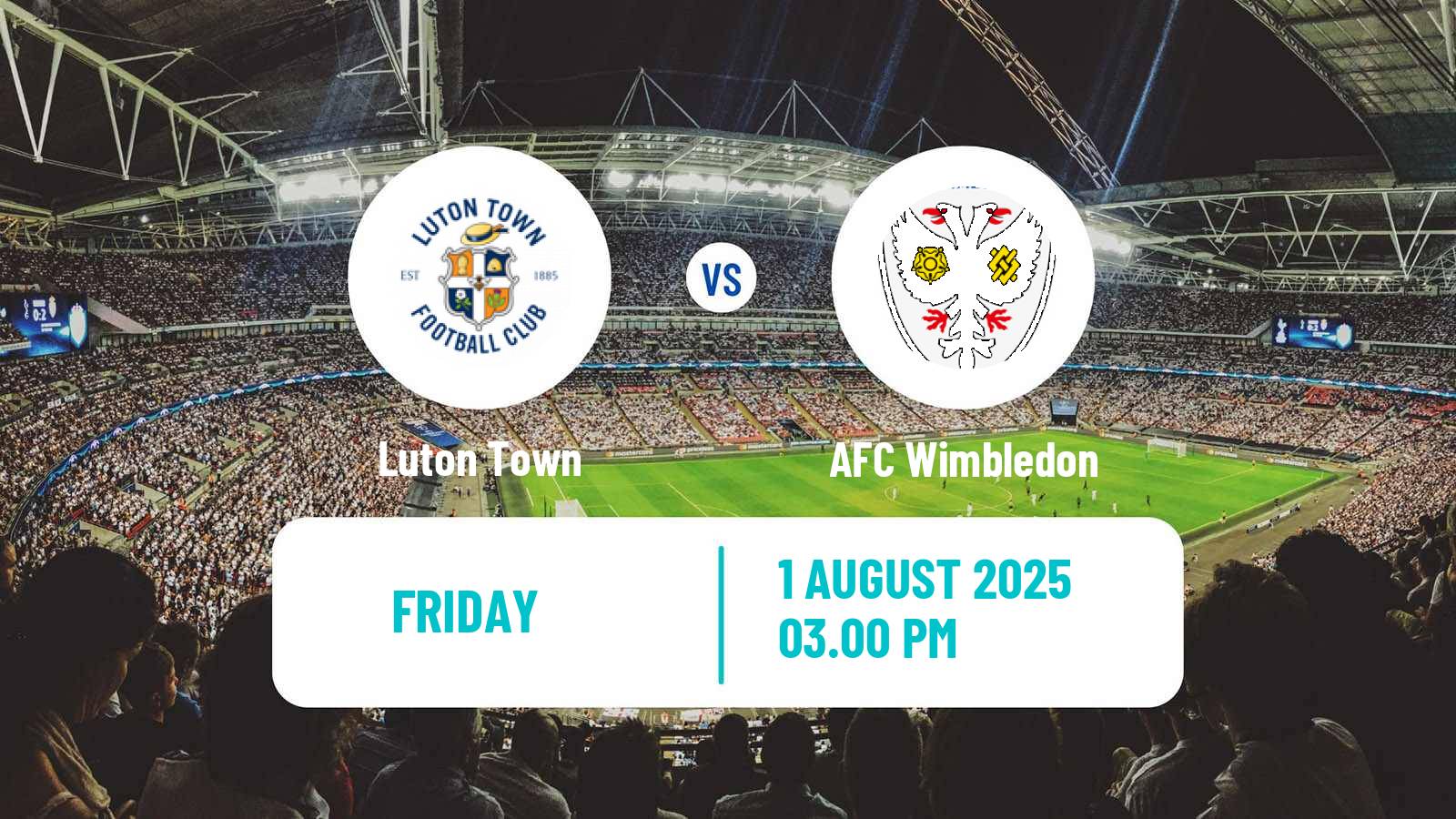 Soccer English League One Luton Town - AFC Wimbledon