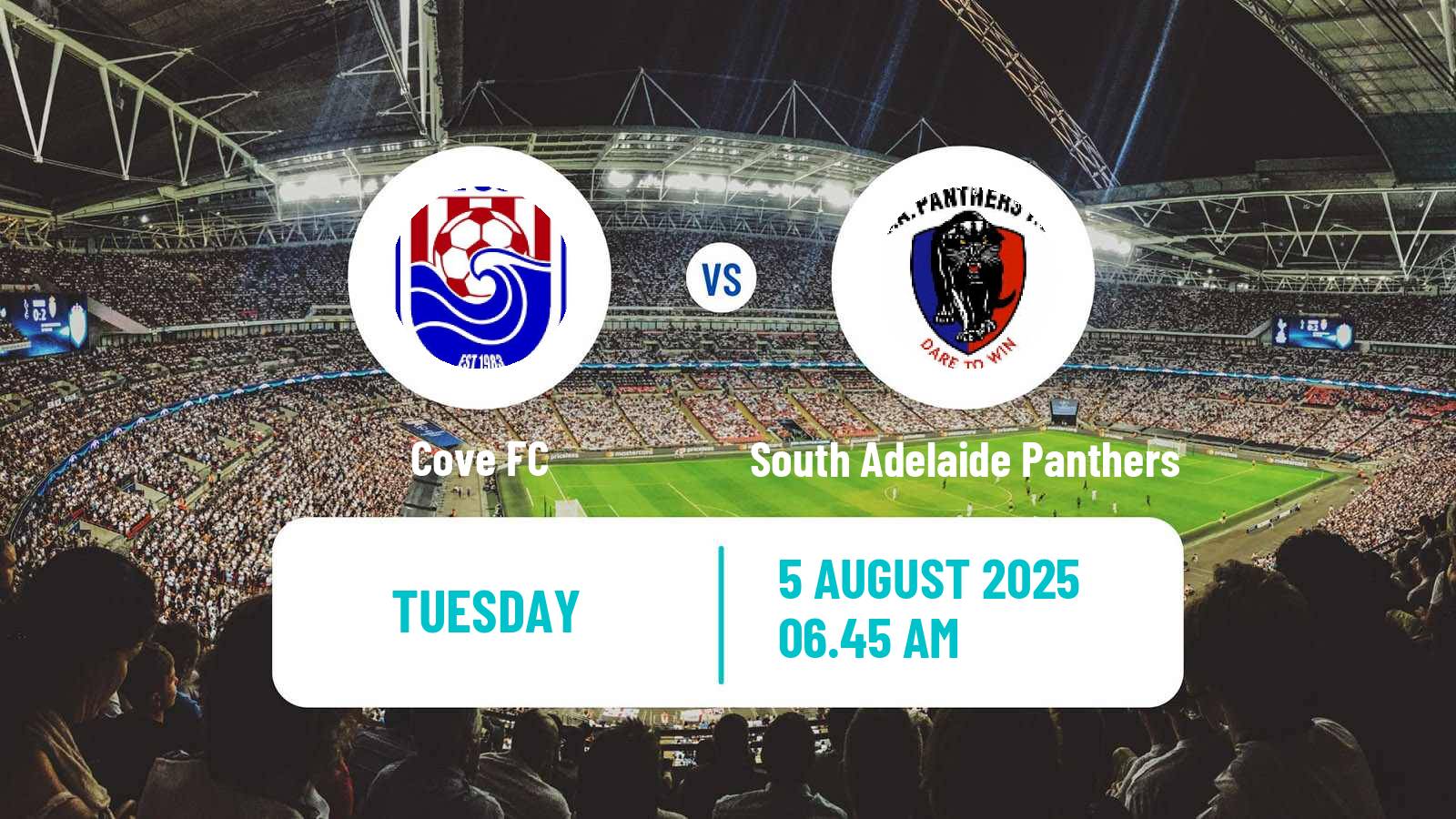 Soccer Australian SA State League Cove - South Adelaide Panthers