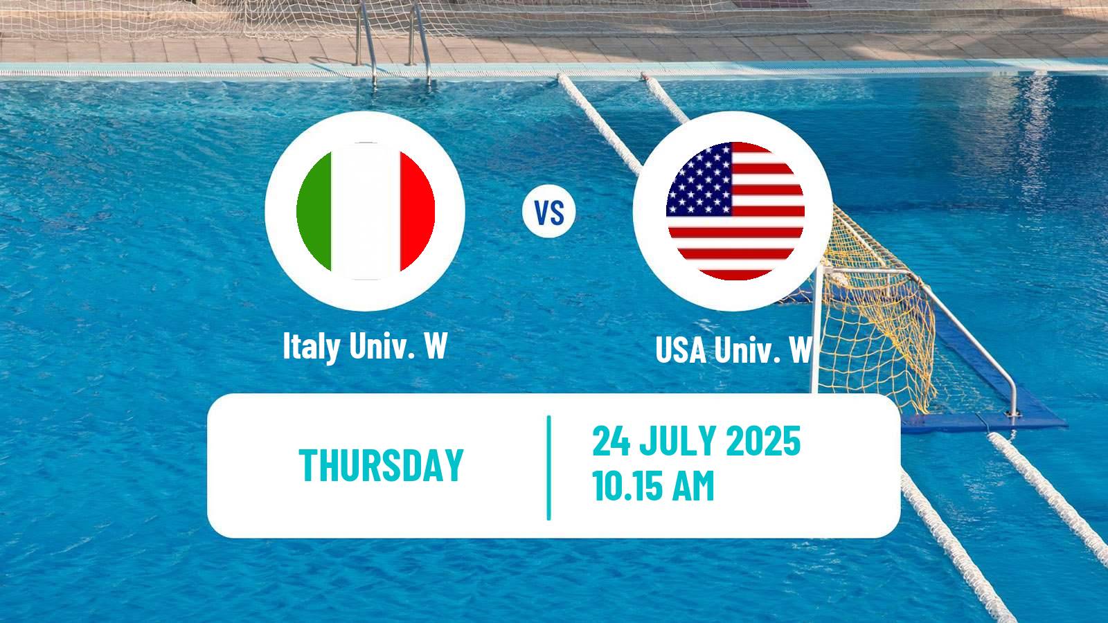 Water polo Universiade Water Polo Women Italy Univ. W - USA Univ. W