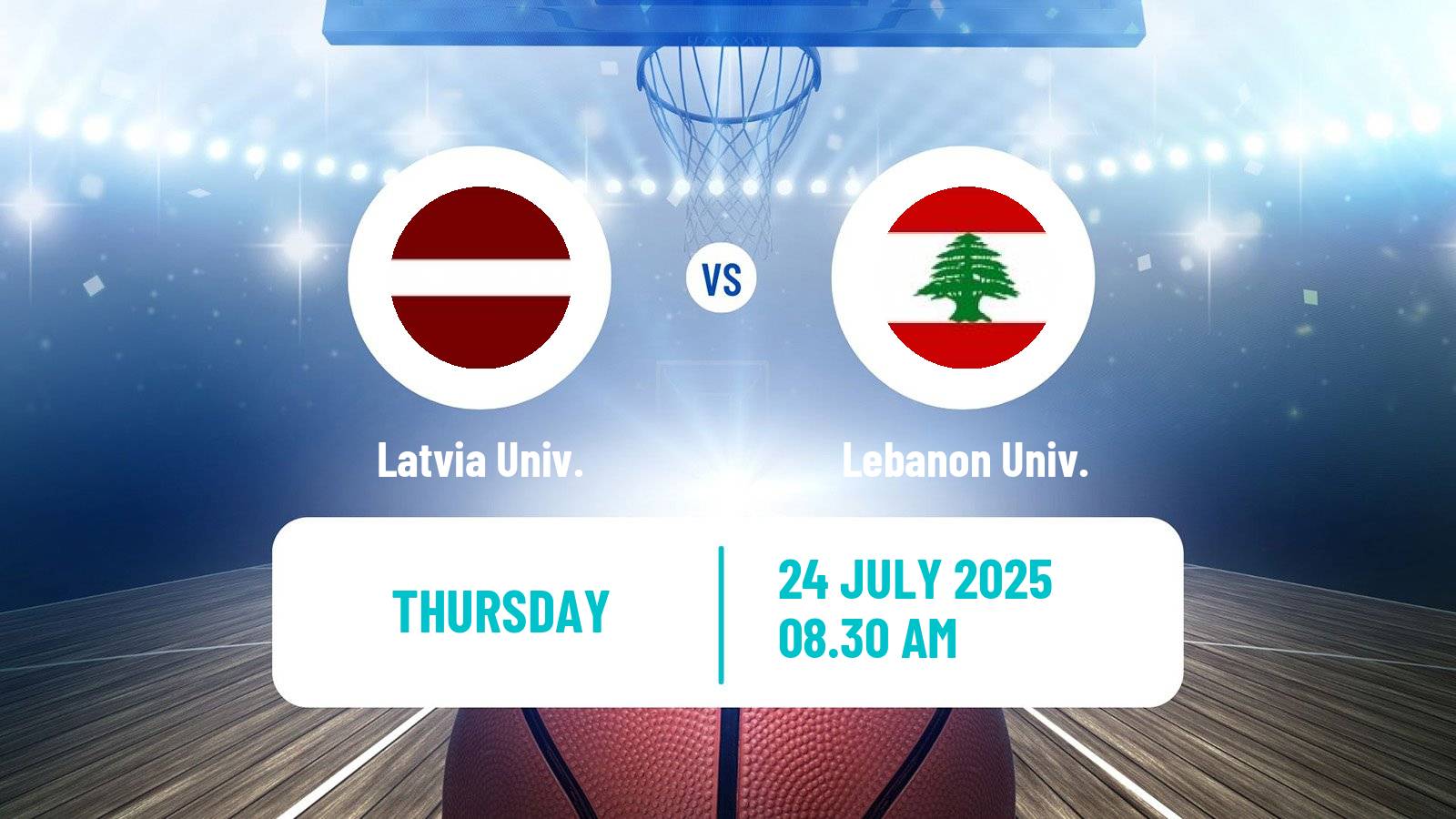 Basketball Universiade Basketball Latvia Univ. - Lebanon Univ.