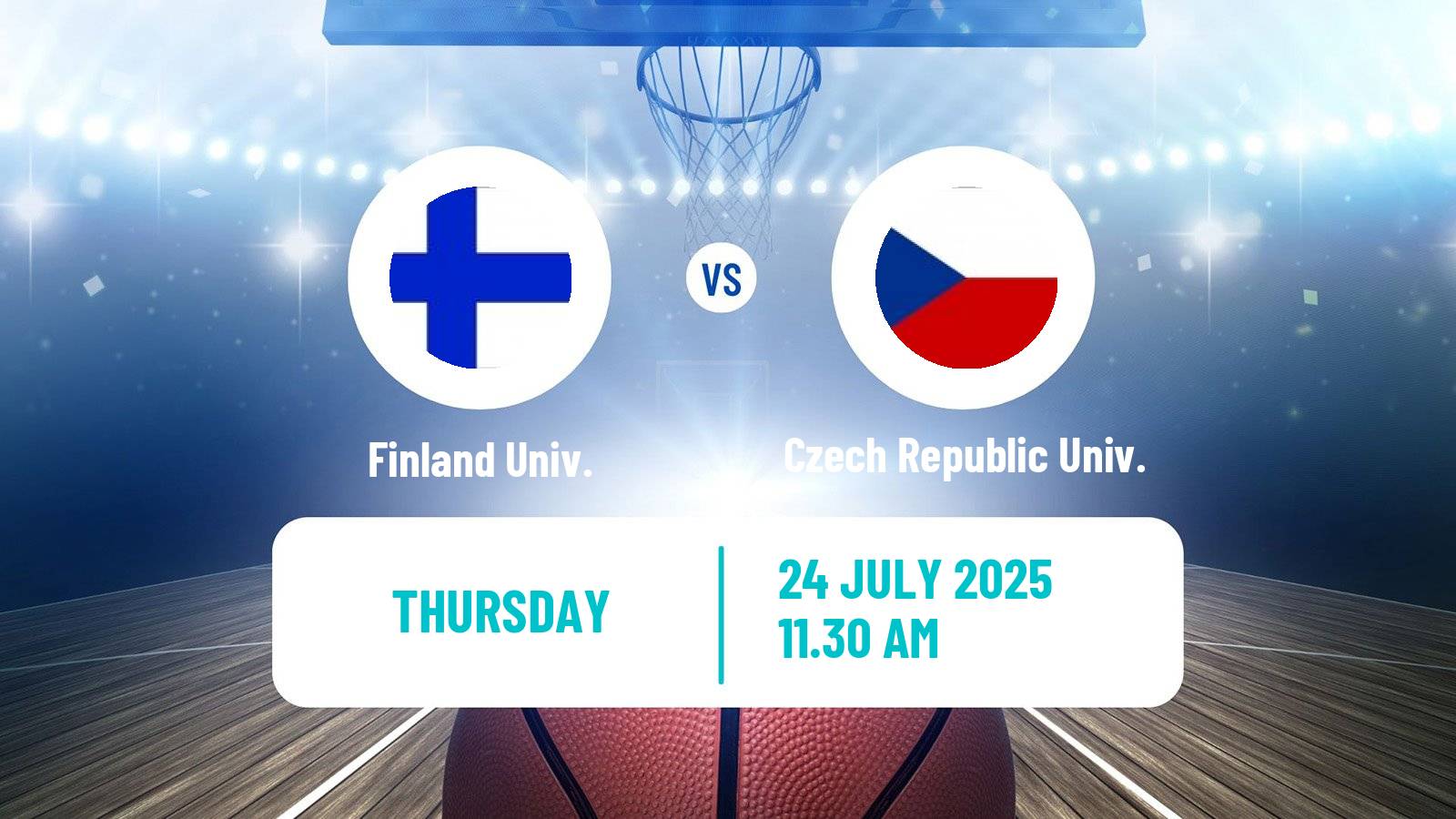 Basketball Universiade Basketball Finland Univ. - Czech Republic Univ.