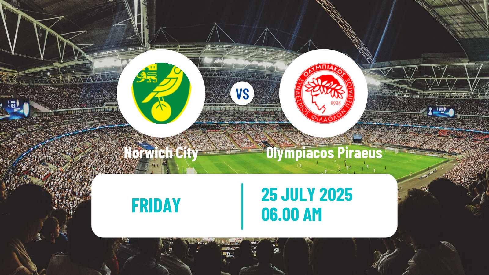 Soccer Club Friendly Norwich City - Olympiacos Piraeus