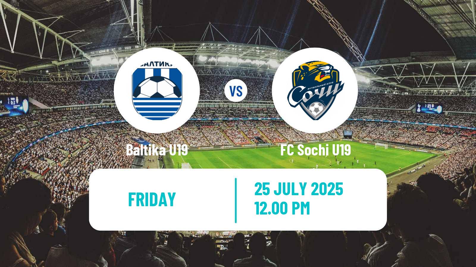 Soccer Russian Youth League Baltika U19 - Sochi U19