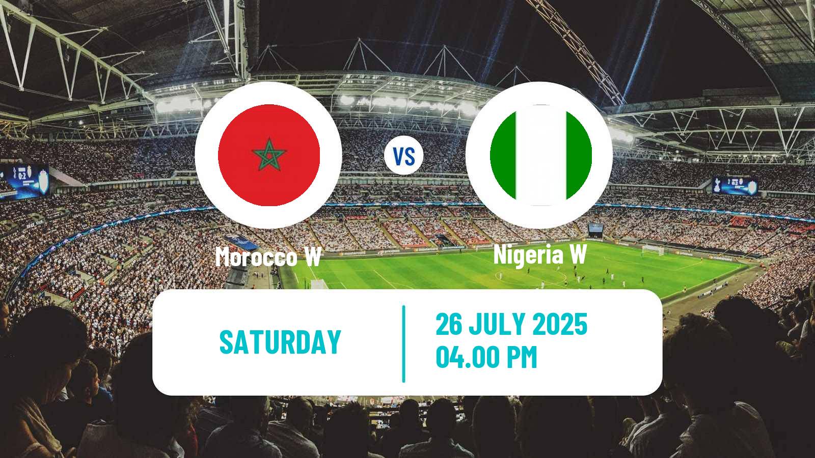 Soccer Africa Cup of Nations Women Morocco W - Nigeria W