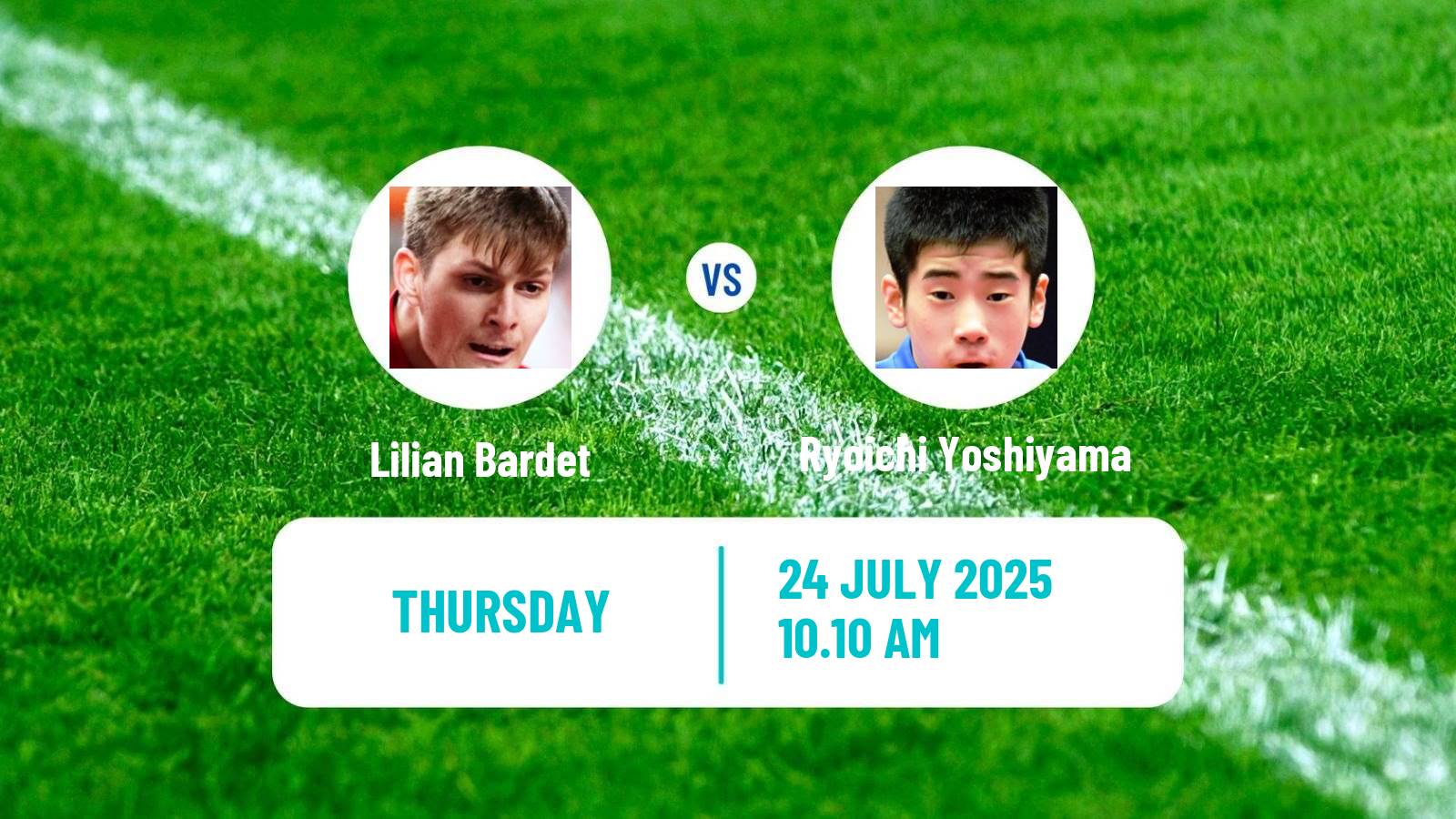 Table tennis Wtt Contender Buenos Aires Men Lilian Bardet - Ryoichi Yoshiyama
