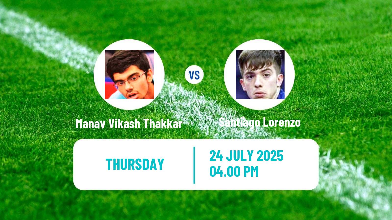 Table tennis Wtt Contender Buenos Aires Men Manav Vikash Thakkar - Santiago Lorenzo