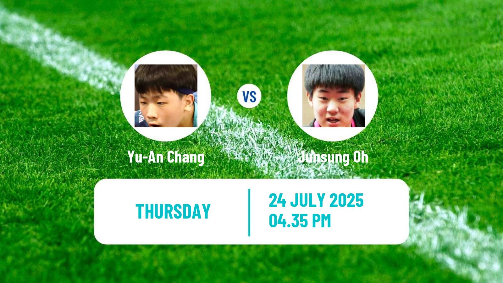 Table tennis Wtt Contender Buenos Aires Men Yu-An Chang - Junsung Oh