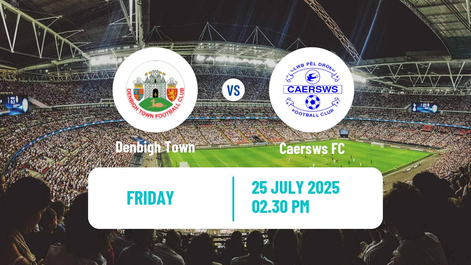 Soccer Welsh Cymru North Denbigh Town - Caersws