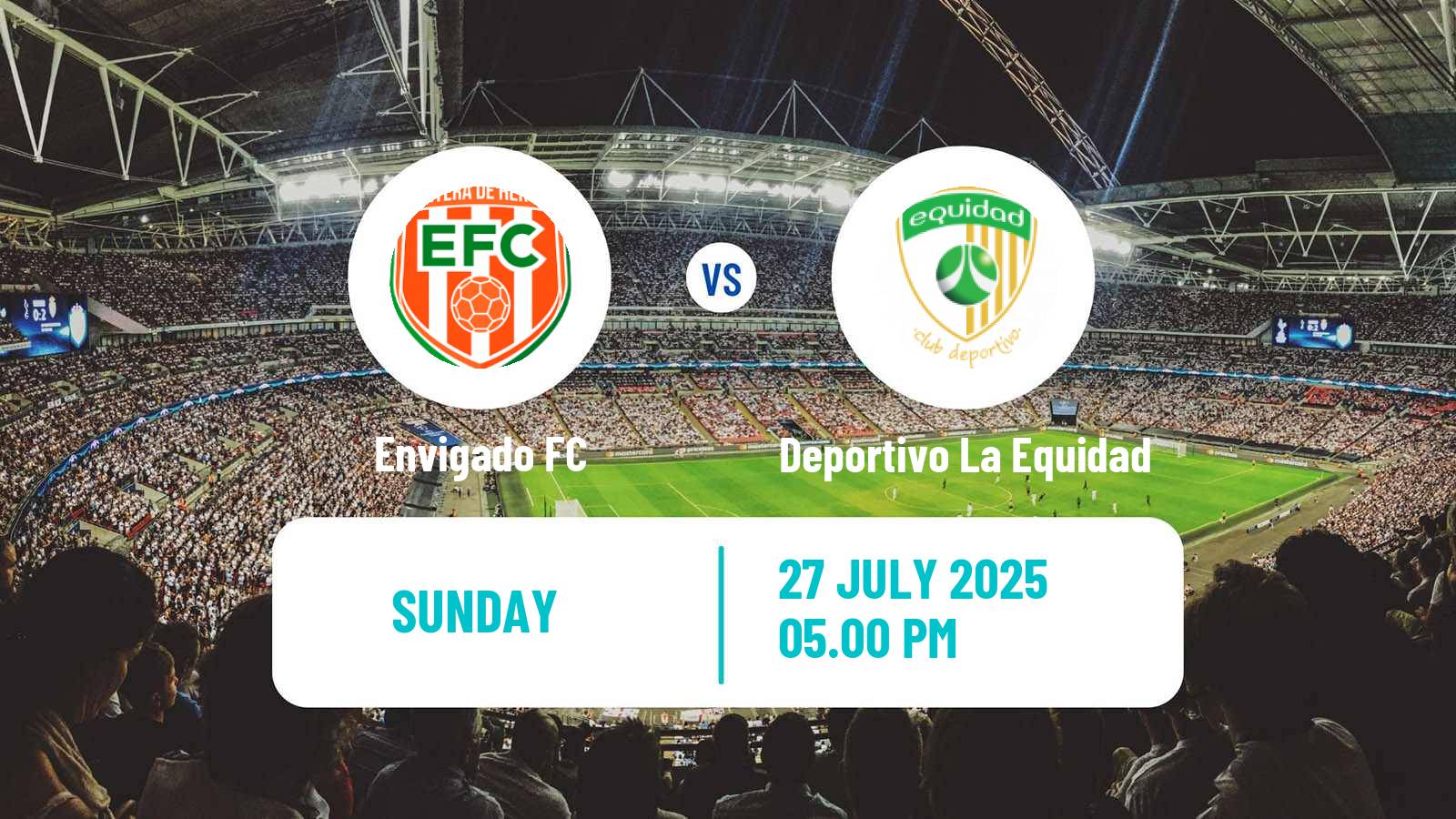 Soccer Colombian Primera A Envigado - Deportivo La Equidad