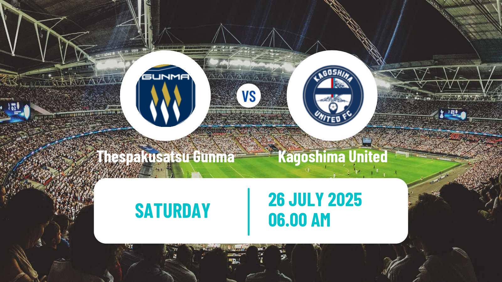 Soccer Japan J3 League Thespakusatsu Gunma - Kagoshima United