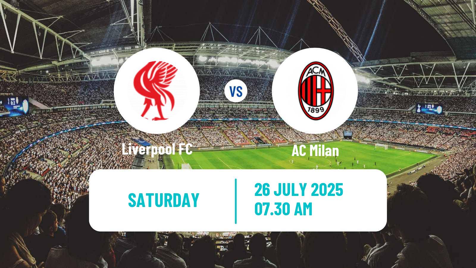 Soccer Club Friendly Liverpool - Milan