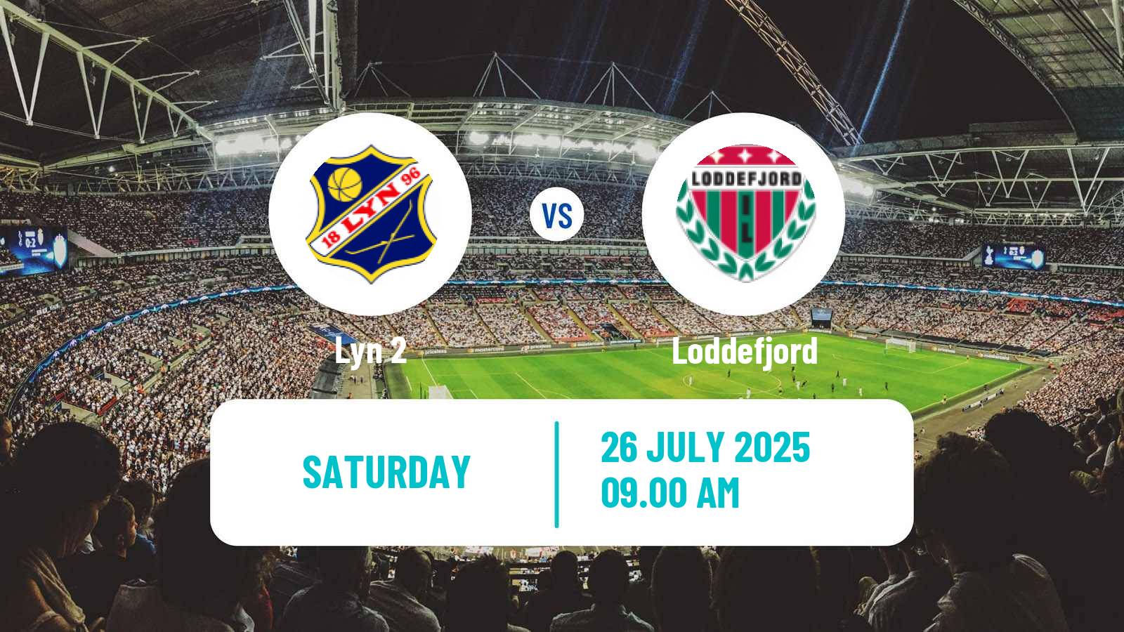 Soccer Norwegian Division 3 - Group 4 Lyn 2 - Loddefjord