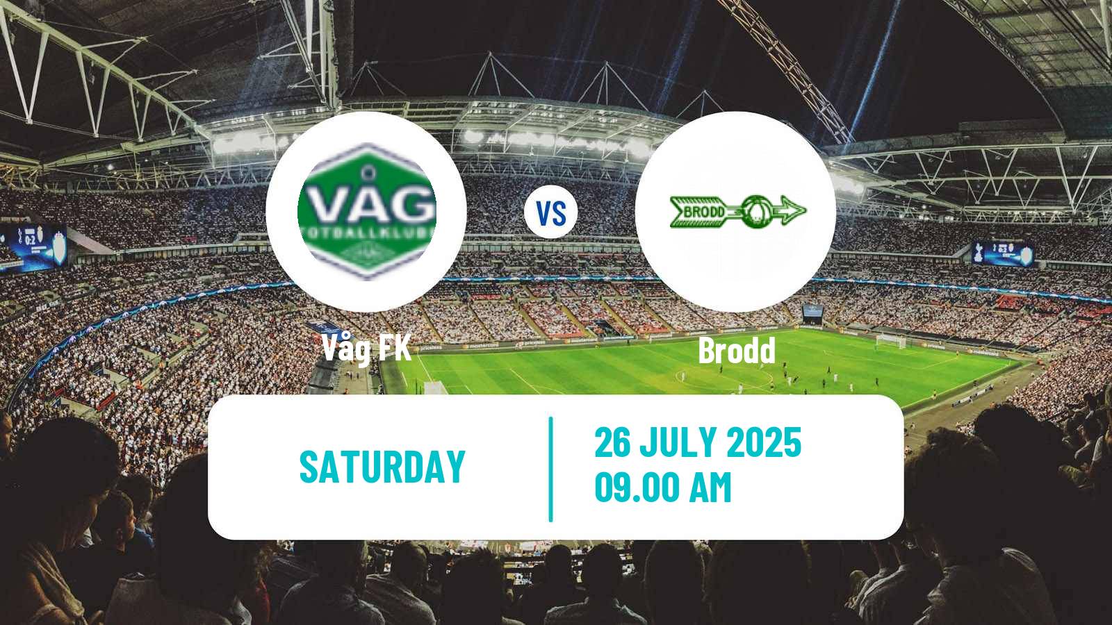Soccer Norwegian Division 3 - Group 5 Våg - Brodd