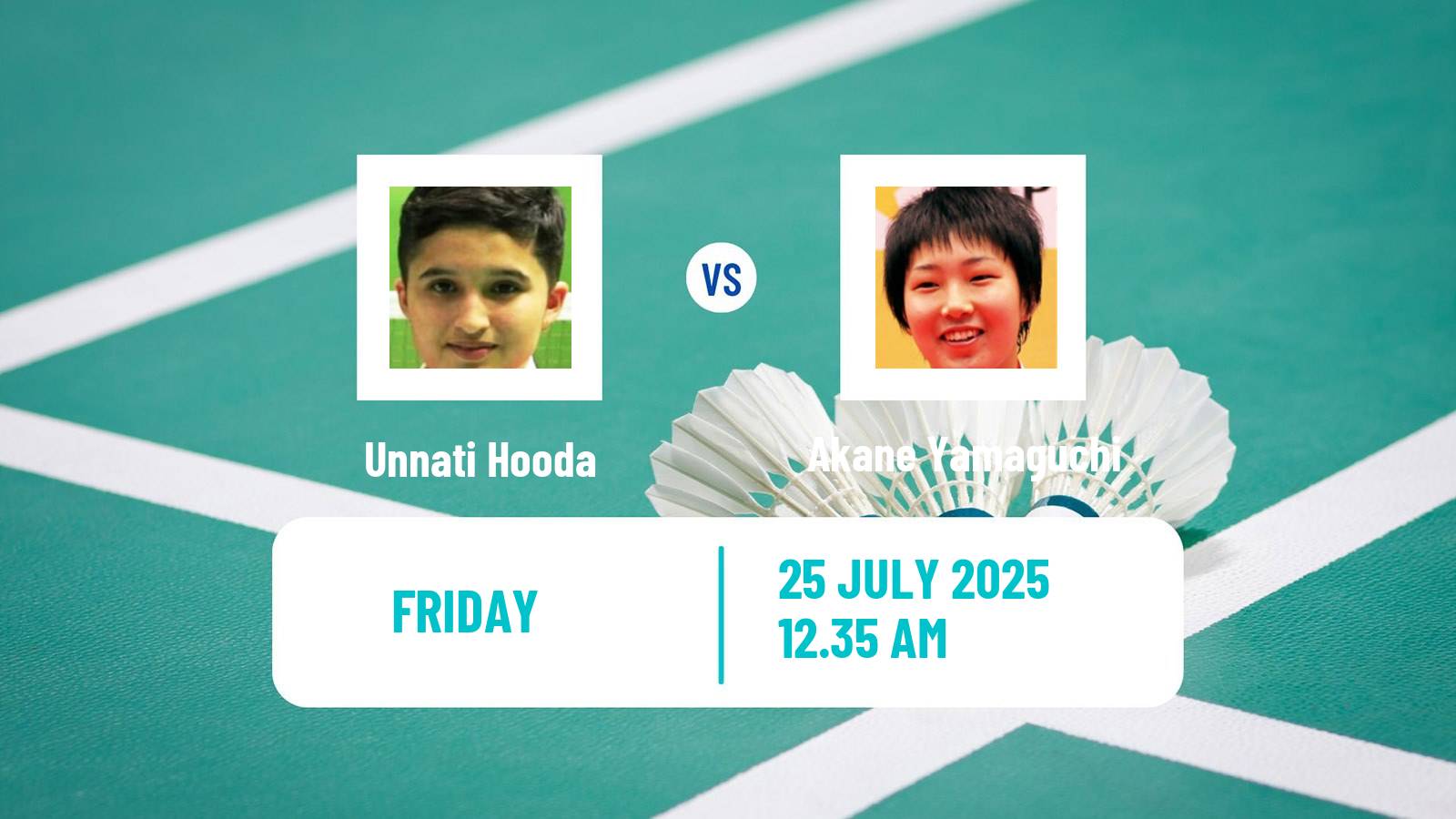 Badminton BWF World Tour Victor China Open Women Unnati Hooda - Akane Yamaguchi