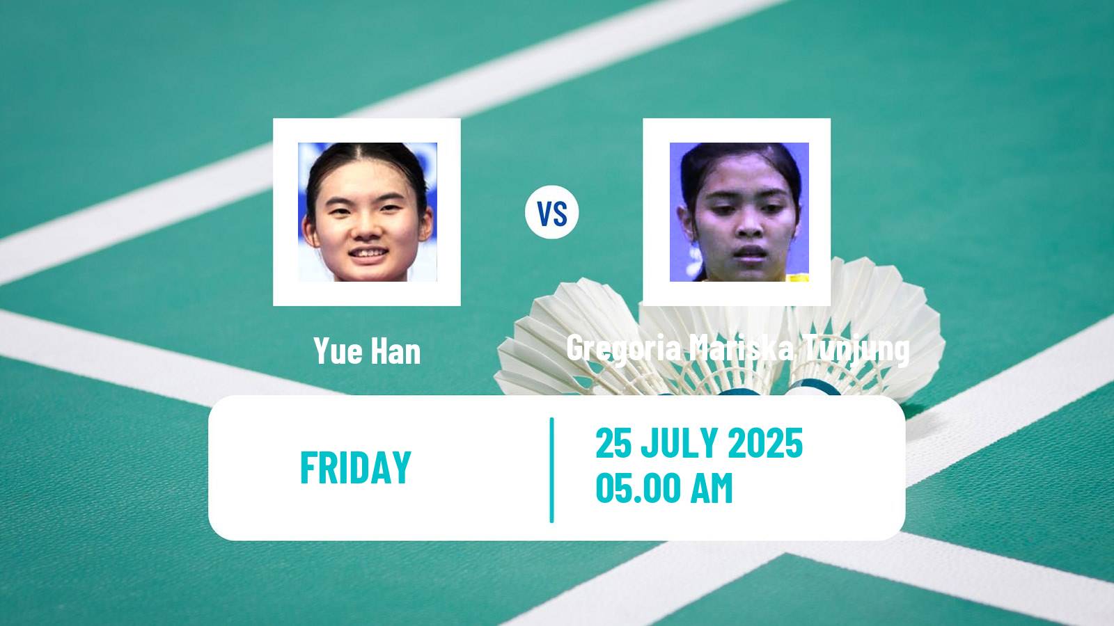 Badminton BWF World Tour Victor China Open Women Yue Han - Gregoria Mariska Tunjung