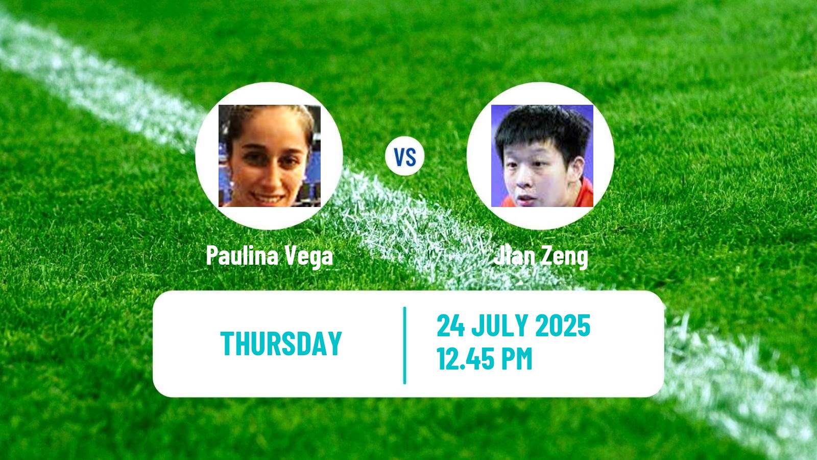 Table tennis Wtt Contender Buenos Aires Women Paulina Vega - Jian Zeng