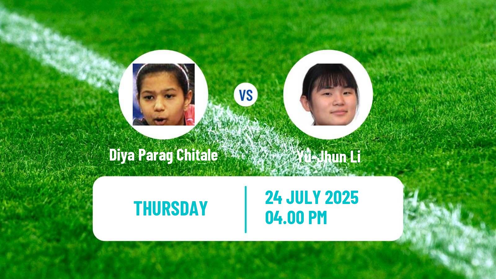 Table tennis Wtt Contender Buenos Aires Women Diya Parag Chitale - Yu-Jhun Li