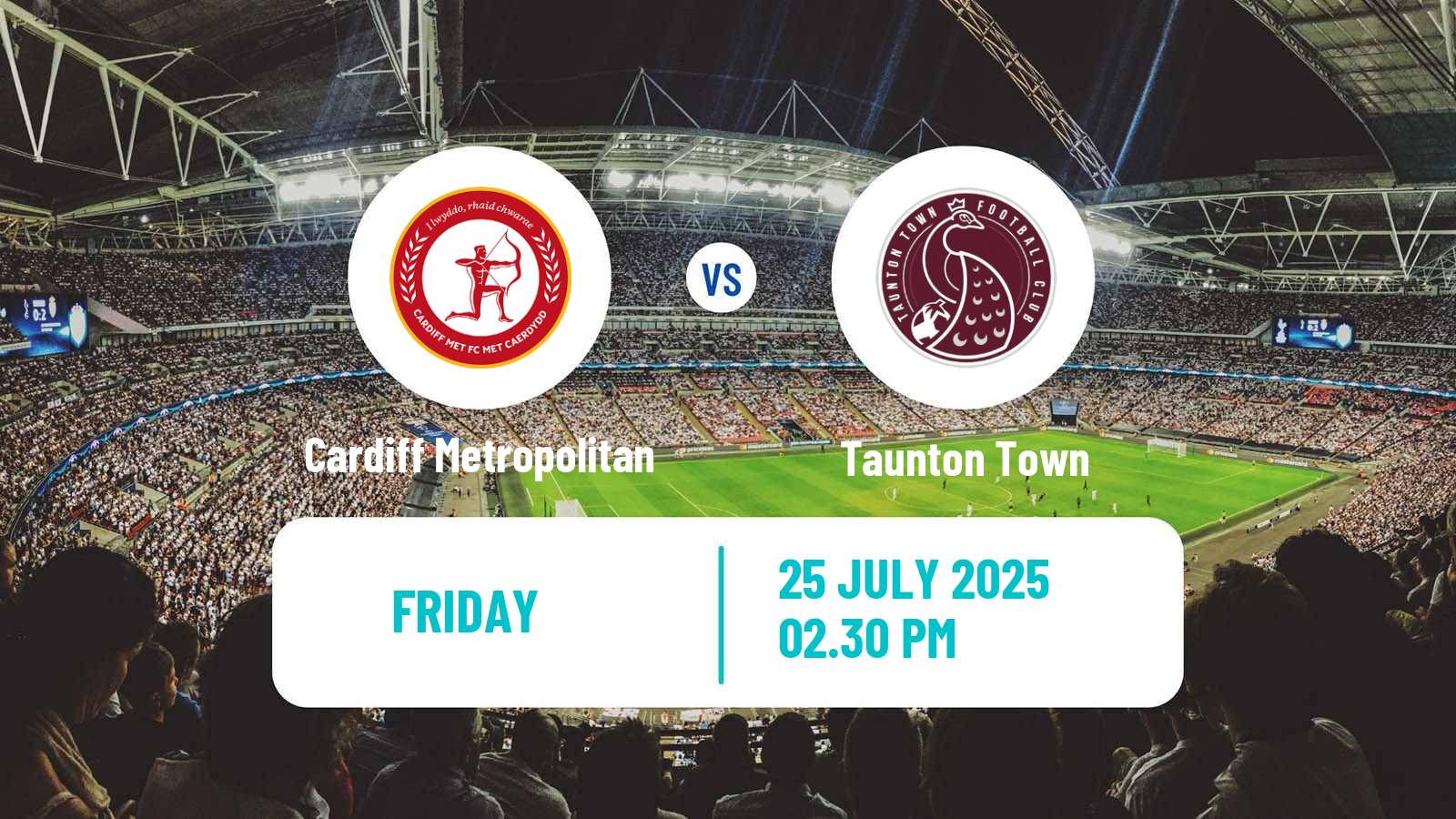 Soccer Club Friendly Cardiff Metropolitan - Taunton Town