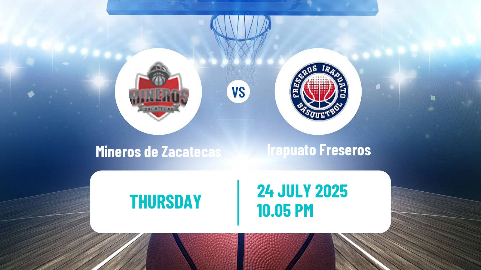 Basketball Mexican LNBP Mineros de Zacatecas - Irapuato Freseros