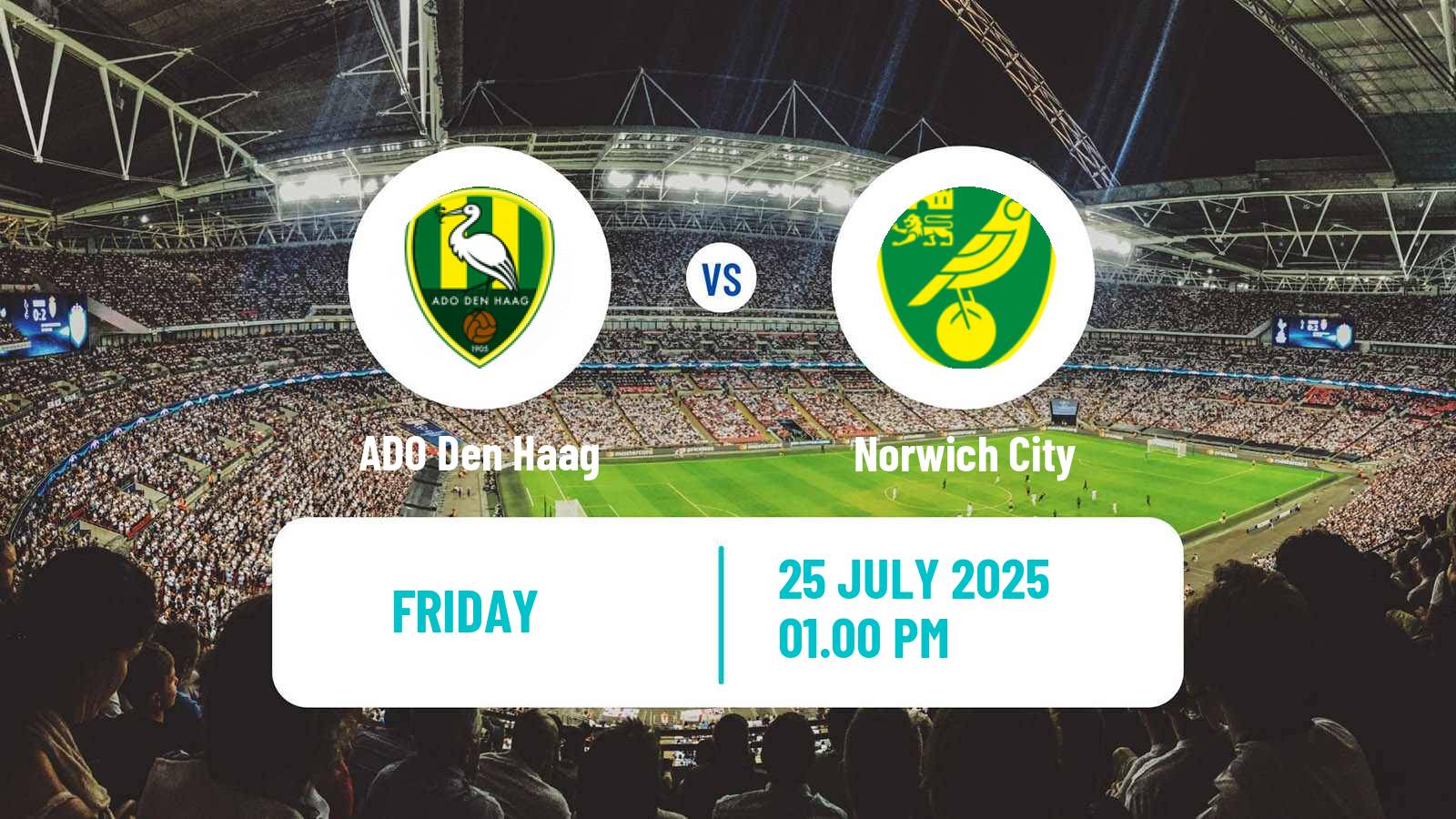 Soccer Club Friendly ADO Den Haag - Norwich City