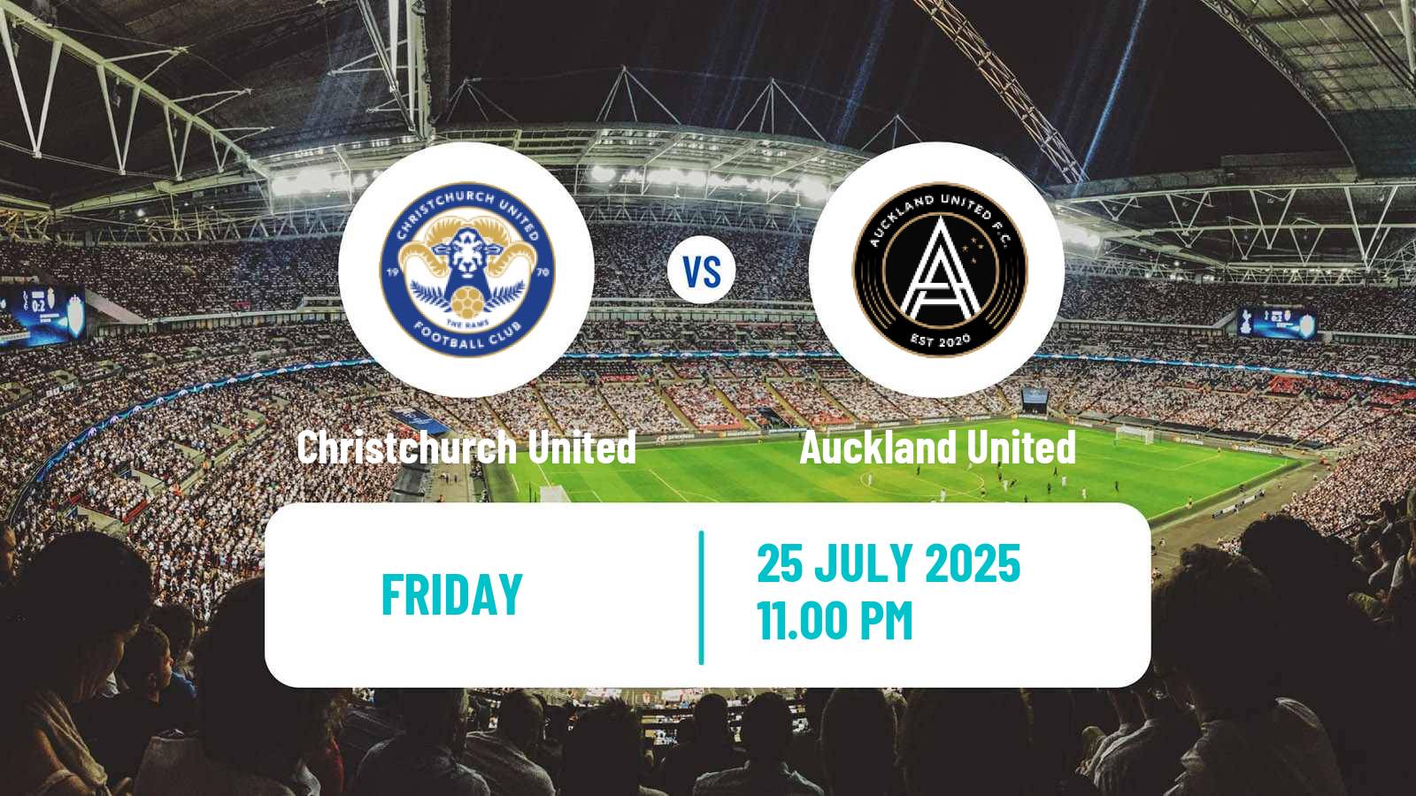 Soccer New Zealand Chatham Cup Christchurch United - Auckland United