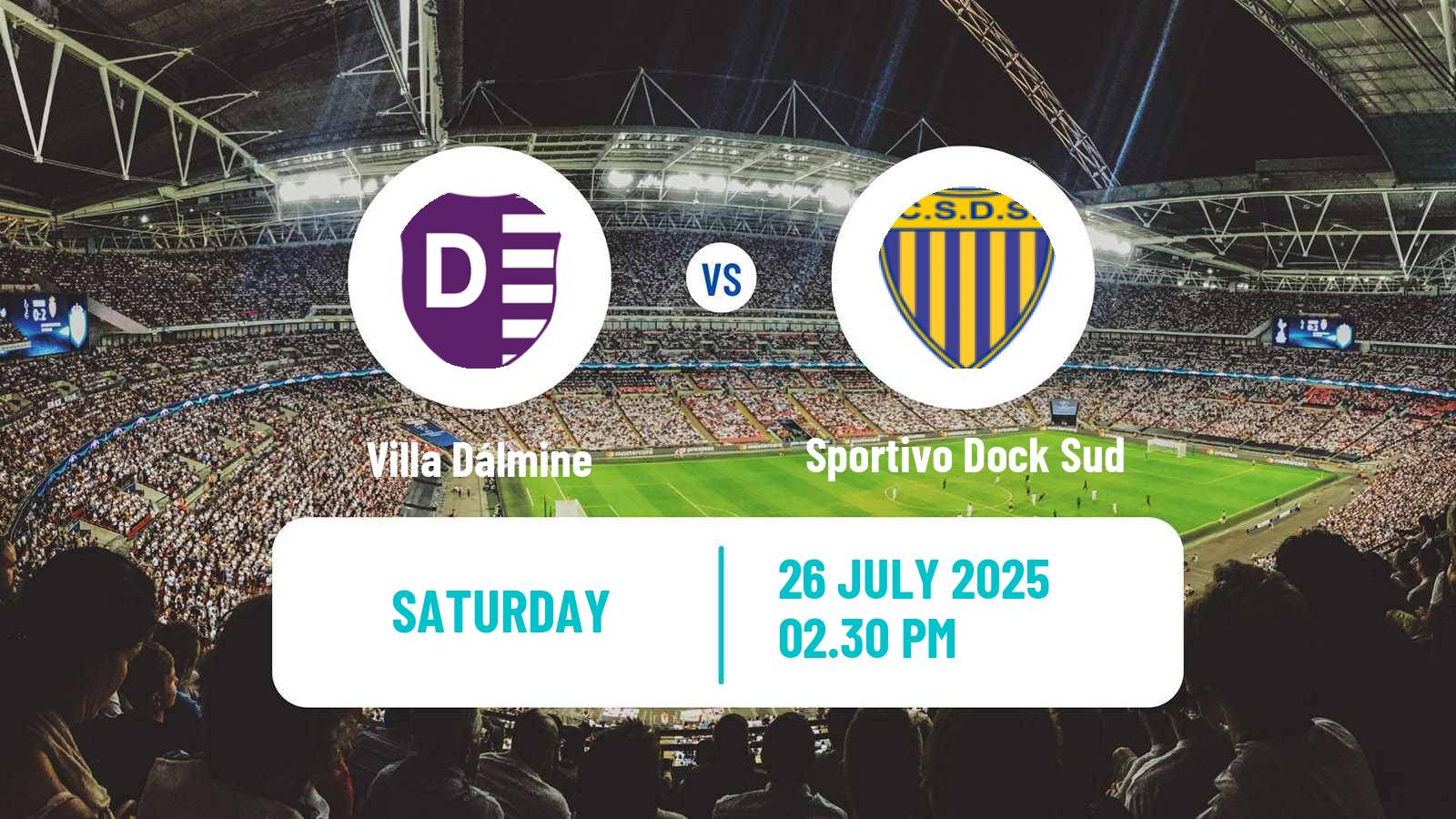 Soccer Argentinian Primera B Villa Dálmine - Sportivo Dock Sud