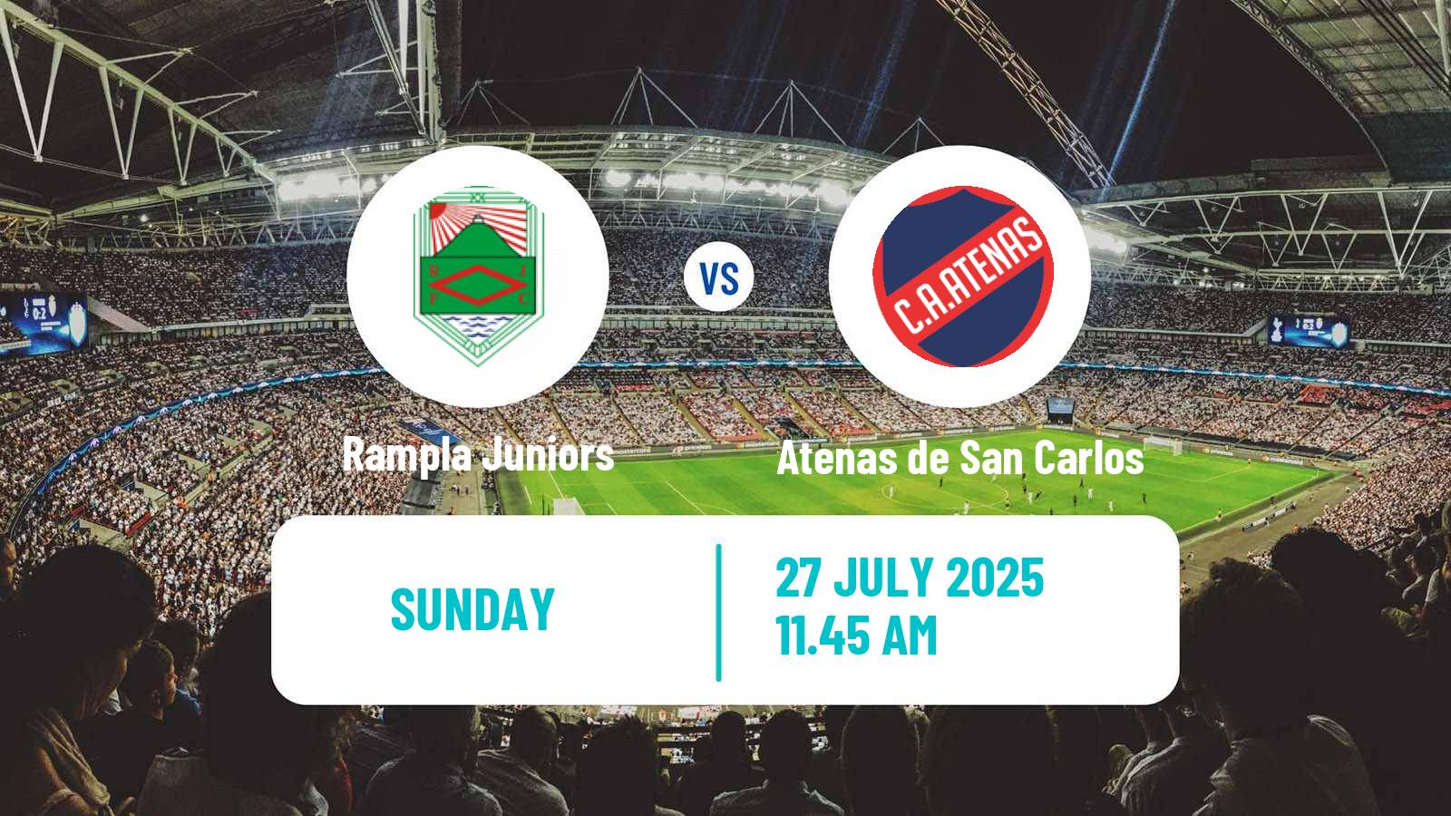 Soccer Uruguayan Segunda Division Rampla Juniors - Atenas de San Carlos