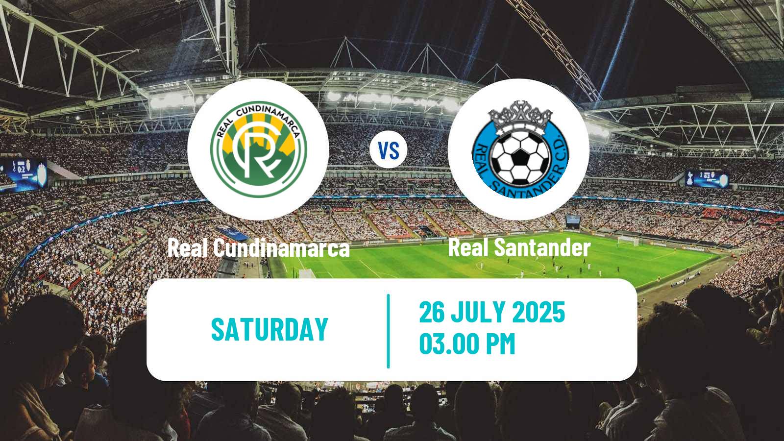 Soccer Colombian Primera B Real Cundinamarca - Real Santander