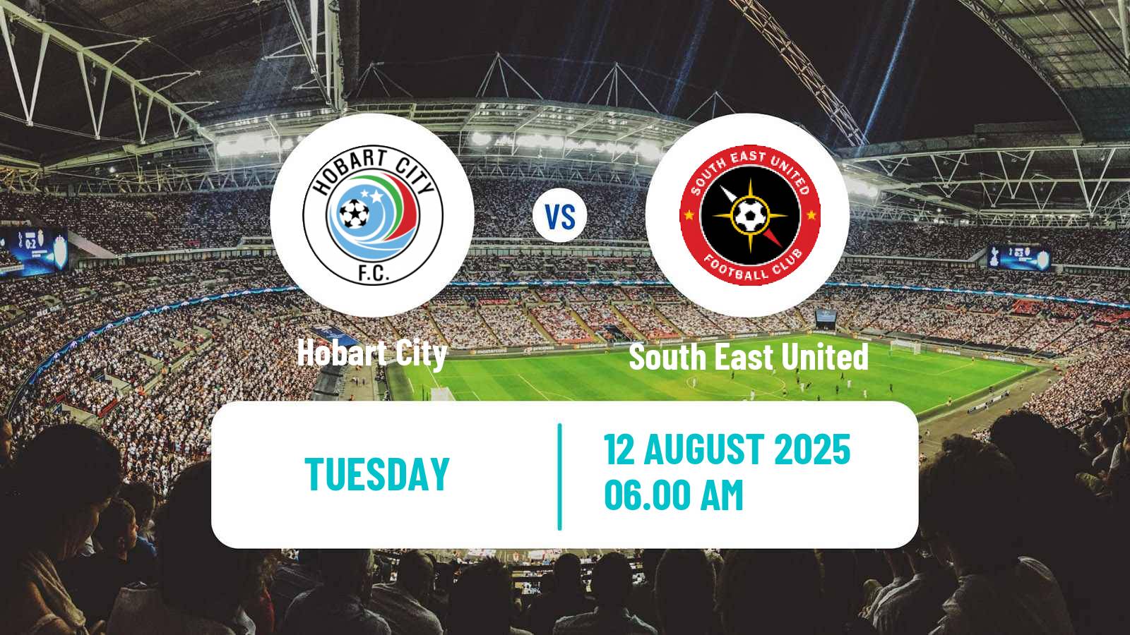 Soccer Australian Tasmania Southern Championship Hobart City - South East United