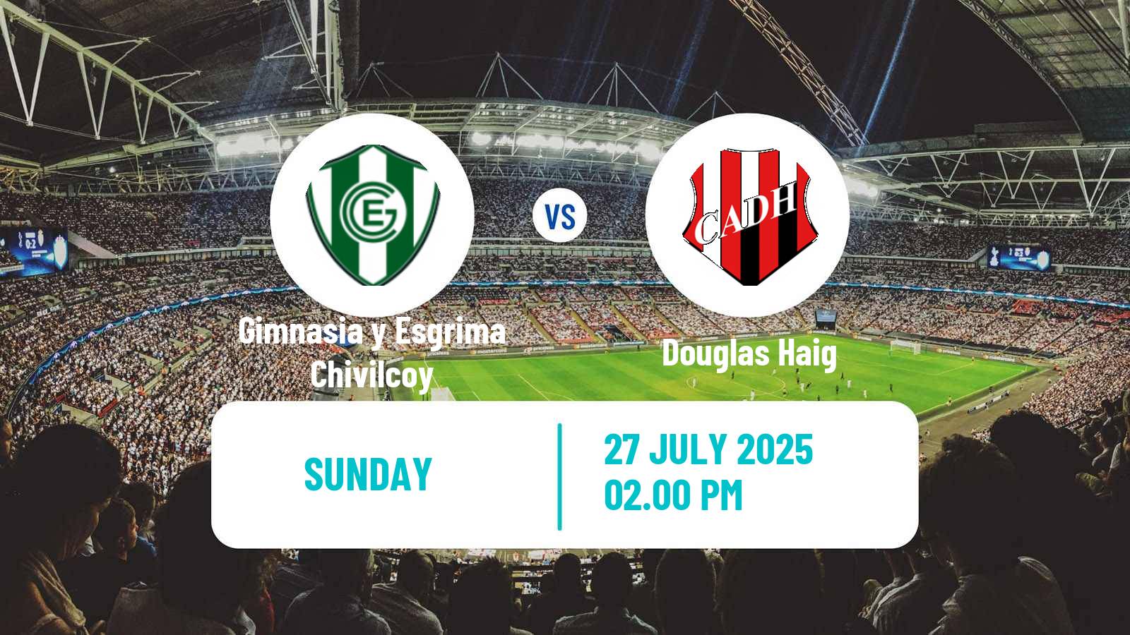 Soccer Argentinian Torneo Federal Gimnasia y Esgrima Chivilcoy - Douglas Haig