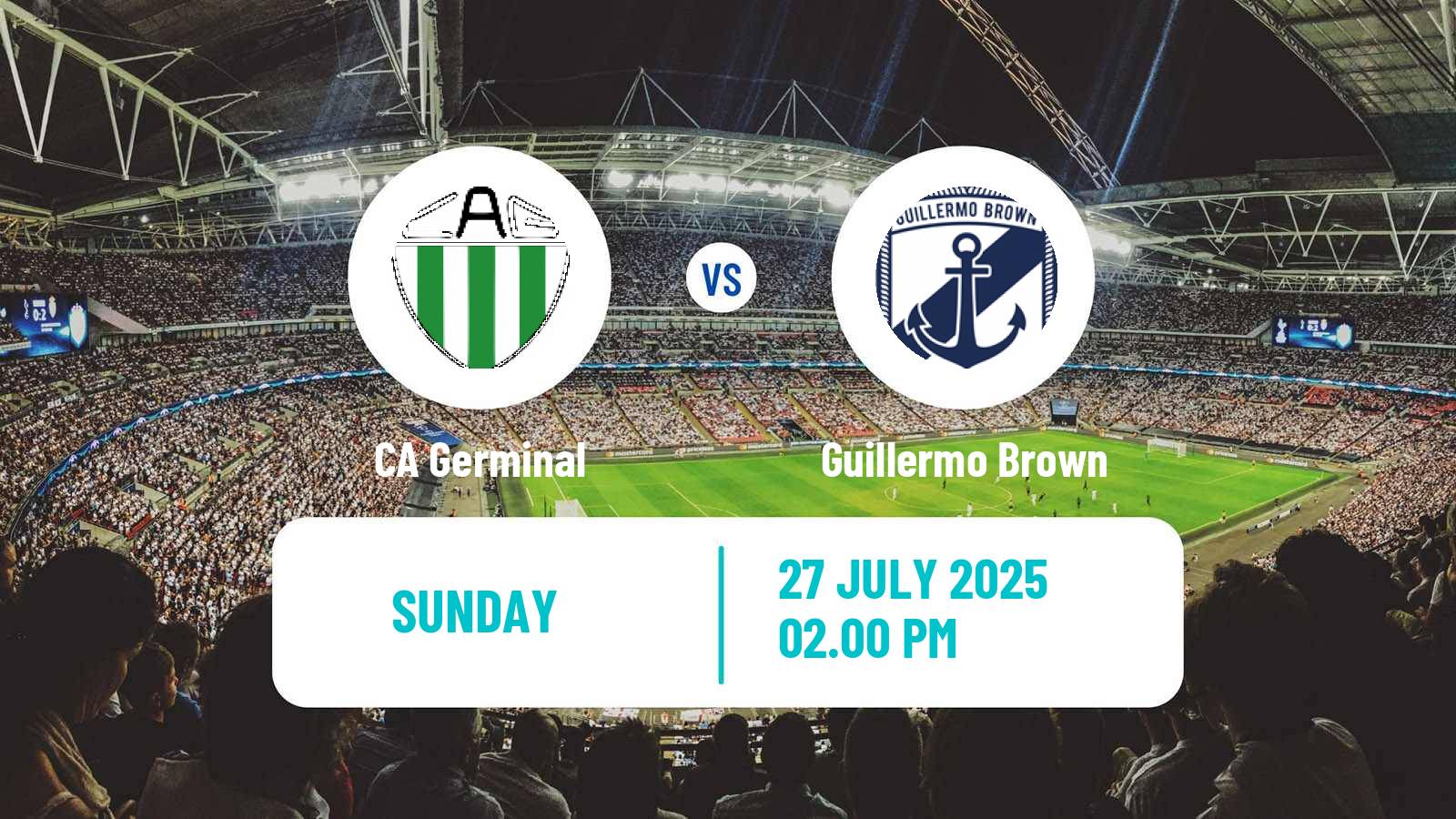 Soccer Argentinian Torneo Federal Germinal - Guillermo Brown