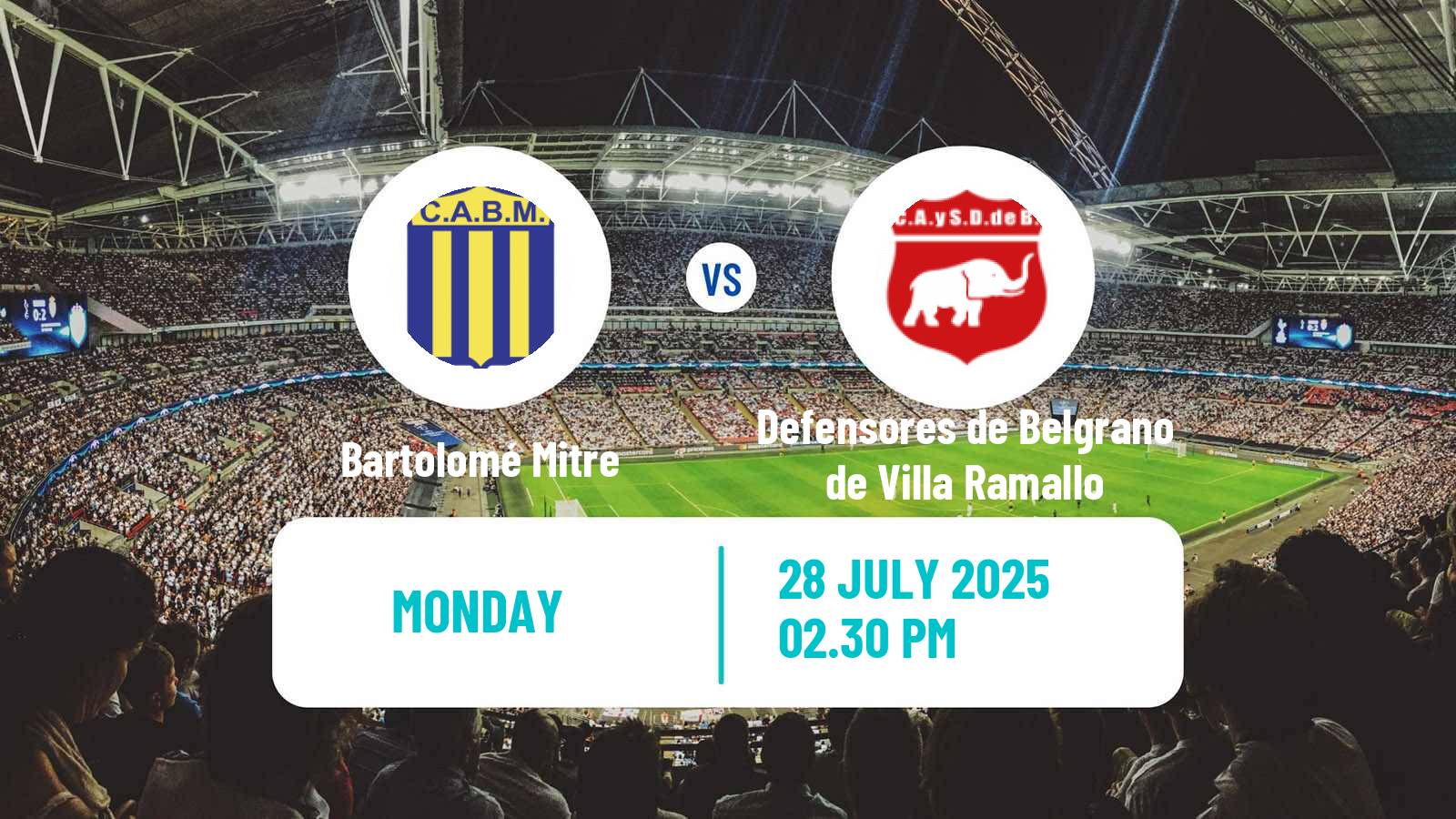 Soccer Argentinian Torneo Federal Bartolomé Mitre - Defensores de Belgrano de Villa Ramallo