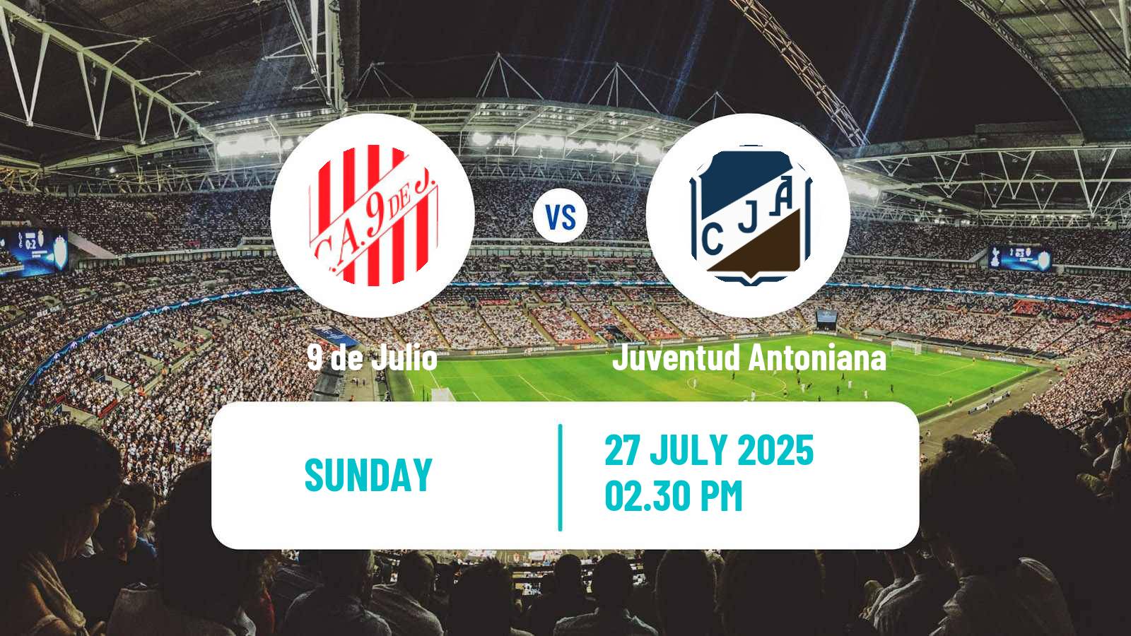 Soccer Argentinian Torneo Federal 9 de Julio - Juventud Antoniana