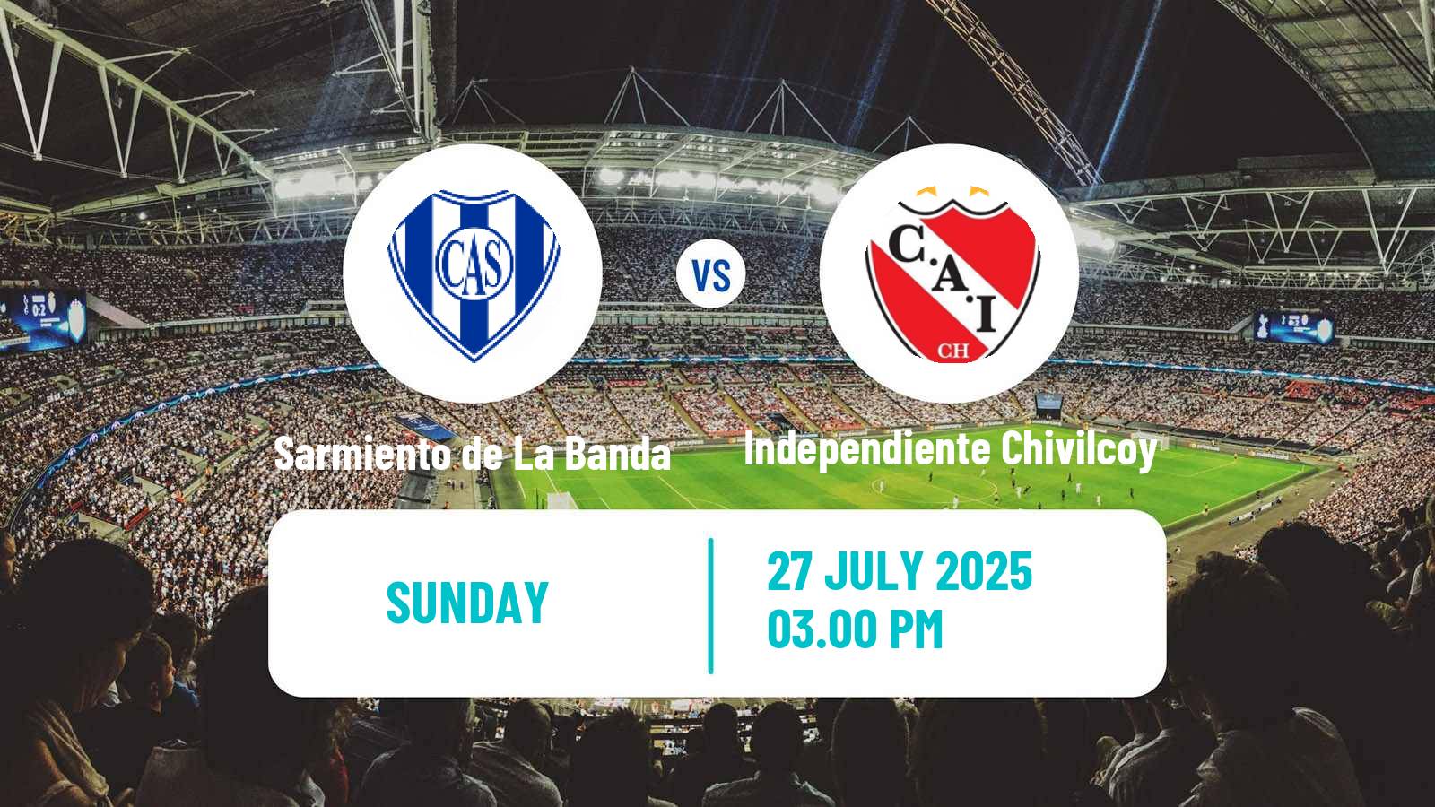Soccer Argentinian Torneo Federal Sarmiento de La Banda - Independiente Chivilcoy