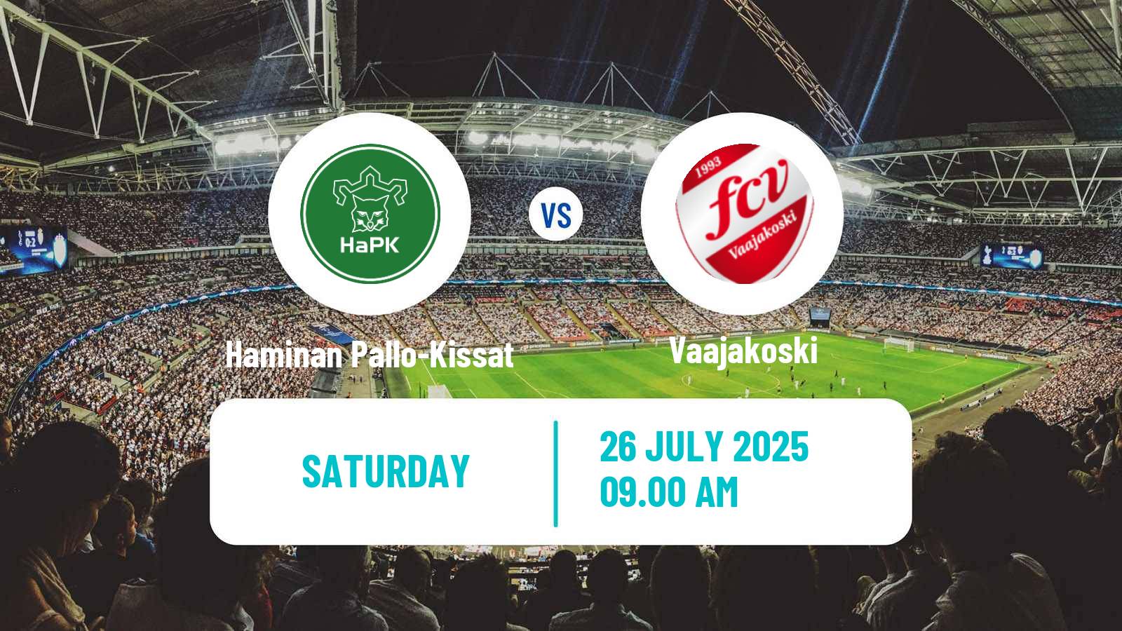 Soccer Finnish Kakkonen Group A Haminan Pallo-Kissat - Vaajakoski