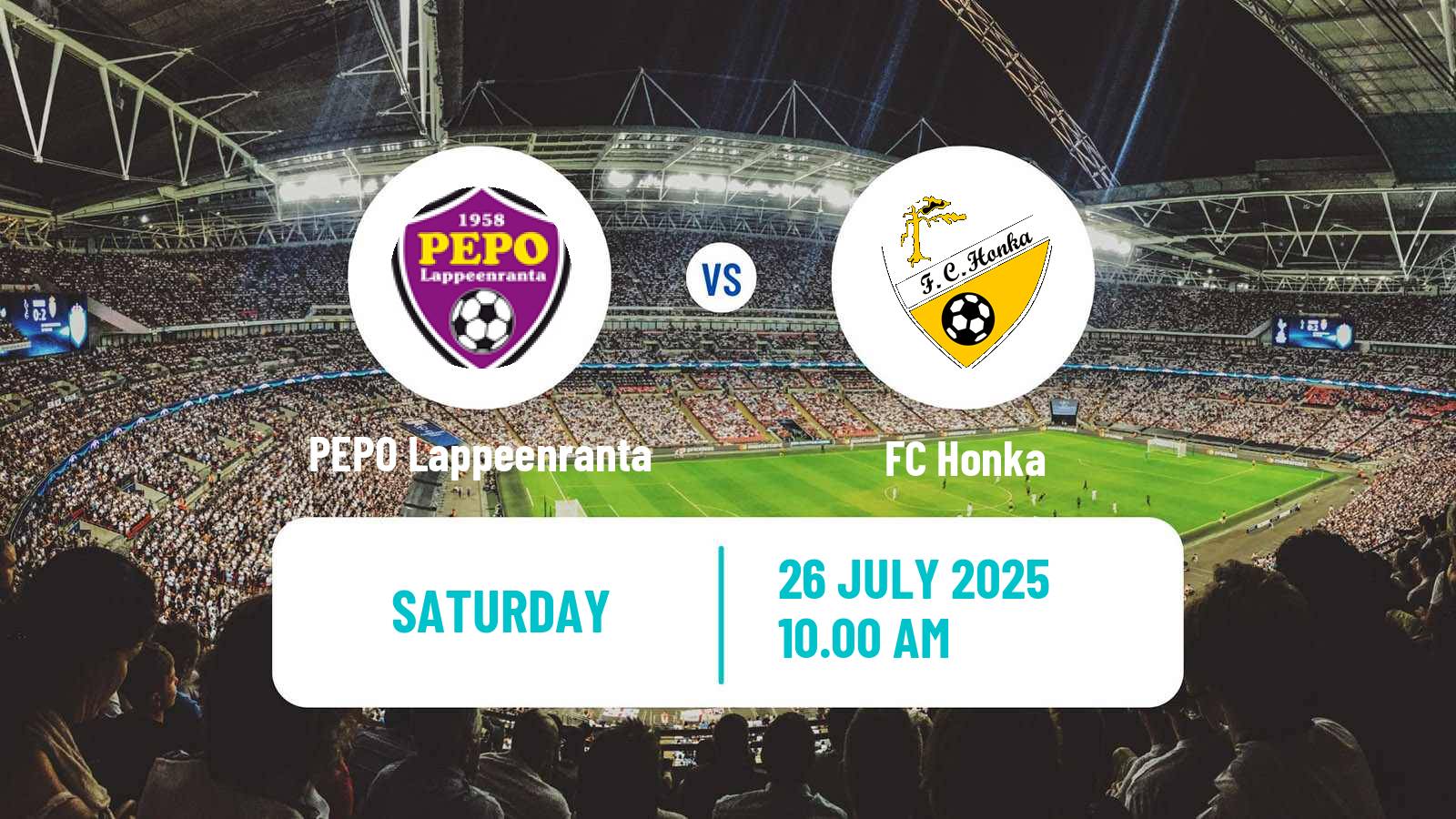 Soccer Finnish Kakkonen Group A PEPO Lappeenranta - Honka