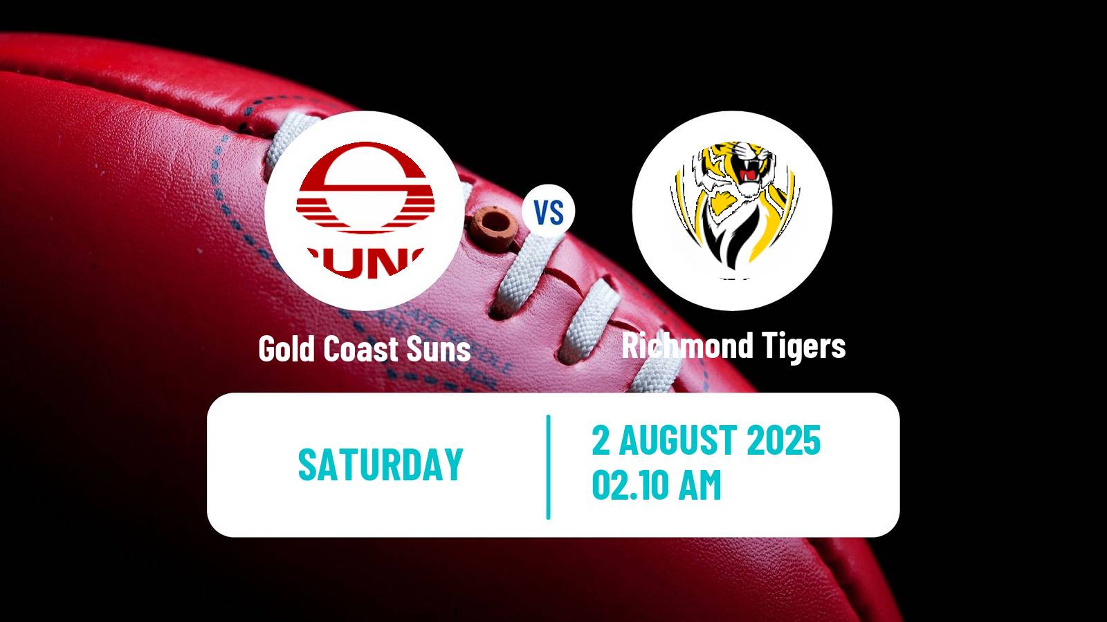 Aussie rules AFL Gold Coast Suns - Richmond Tigers