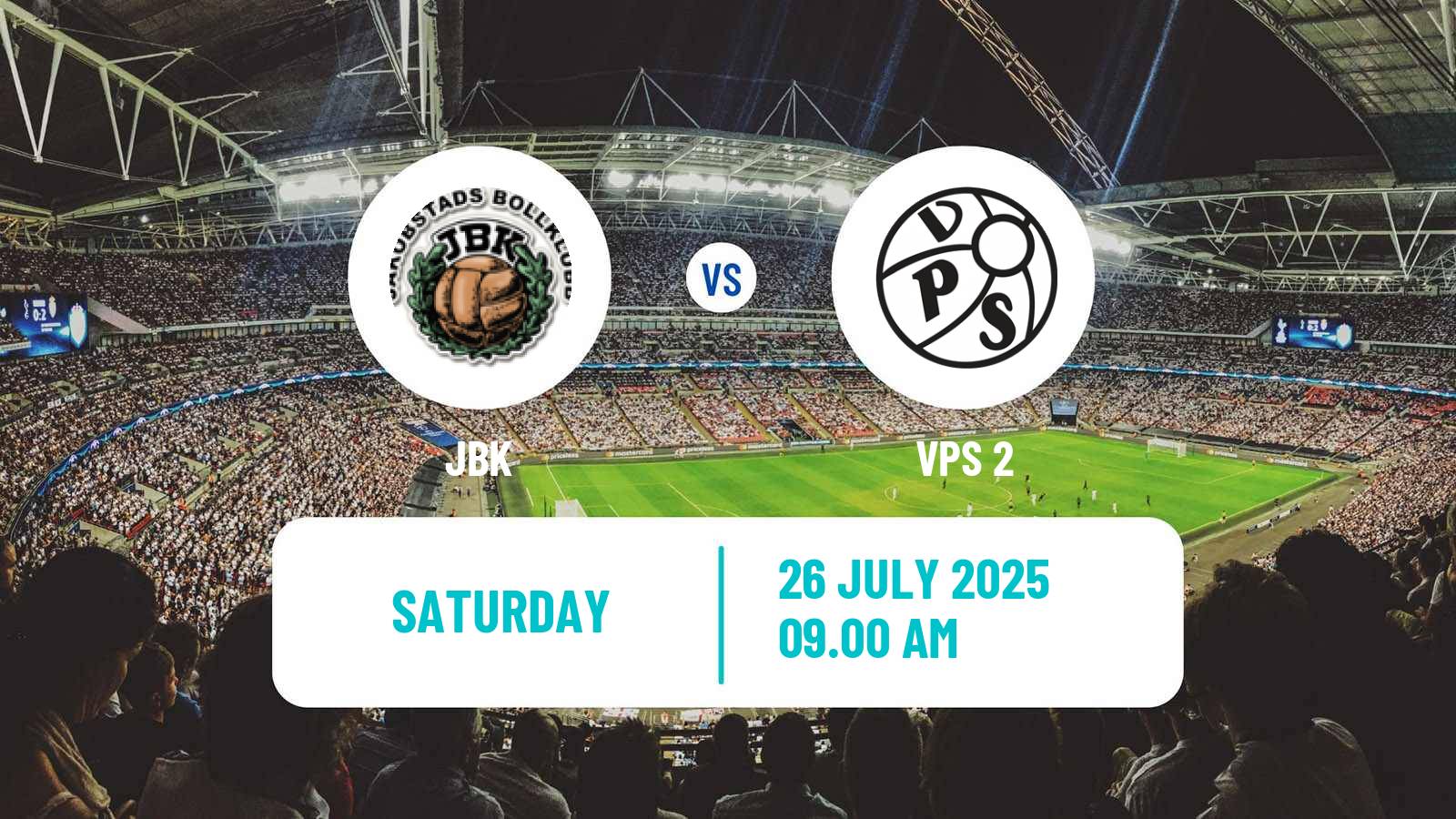 Soccer Finnish Kakkonen Group C JBK - VPS 2