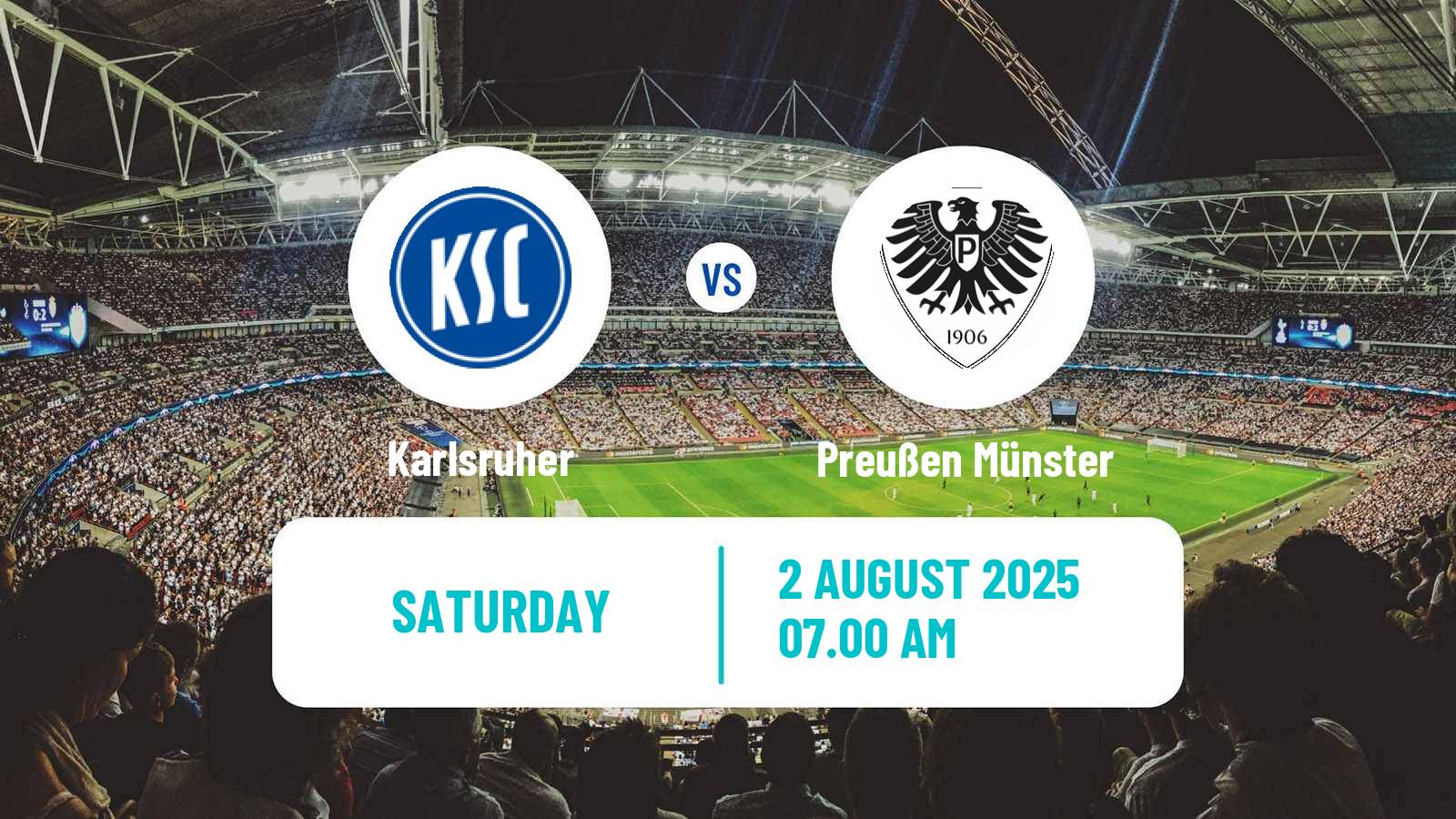 Soccer German 2 Bundesliga Karlsruher - Preußen Münster