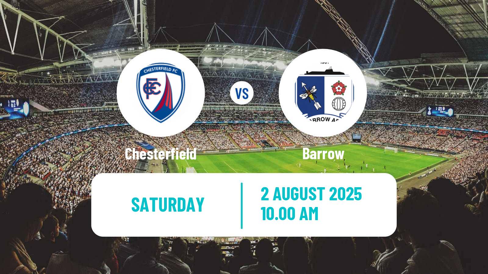 Soccer English League Two Chesterfield - Barrow