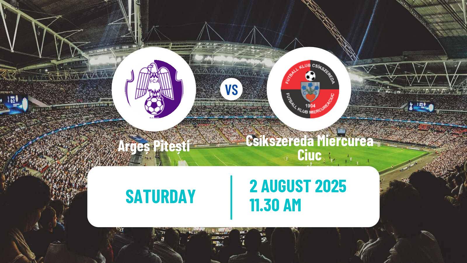 Soccer Romanian Liga 1 Argeș Pitești - Csíkszereda Miercurea Ciuc