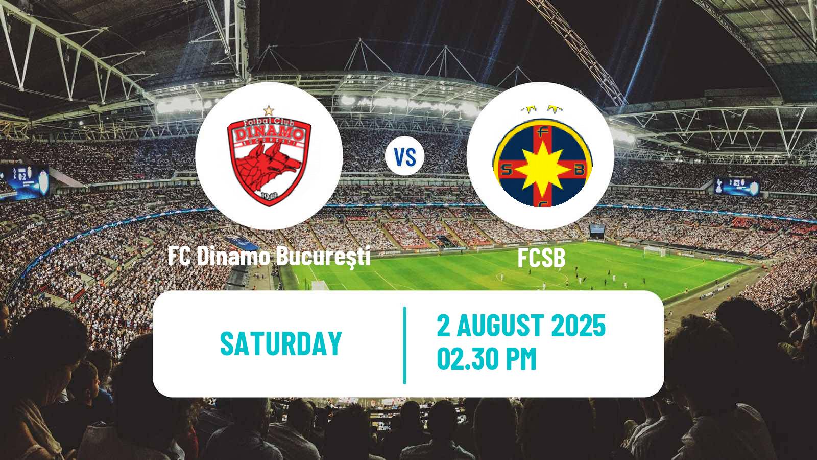 Soccer Romanian Liga 1 FC Dinamo Bucureşti - FCSB