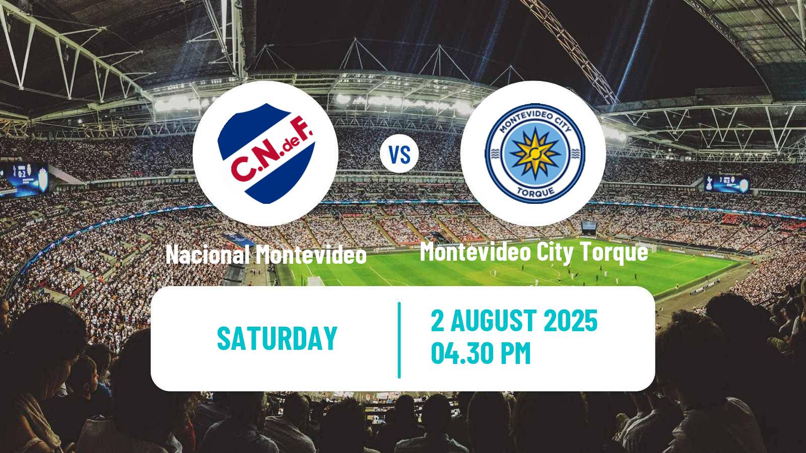 Soccer Uruguayan Primera Division Nacional Montevideo - Montevideo City Torque